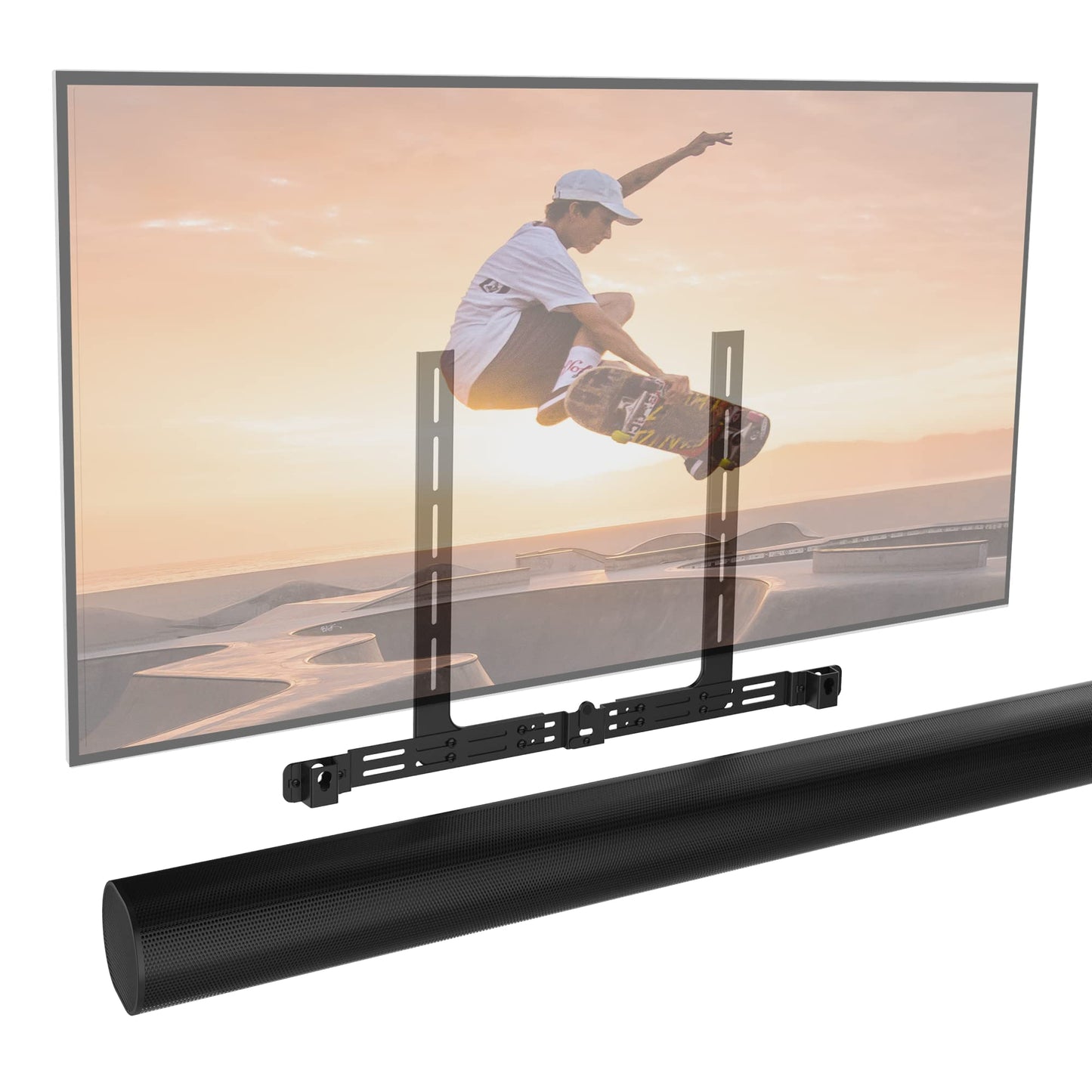Soundbass Arc TV Mount, Black, Compatible with Sonos Arc and Arc Ultra Mounting Bracket for TV, Hardware Kit Included, Arc Soundbar, Designed in The UK
