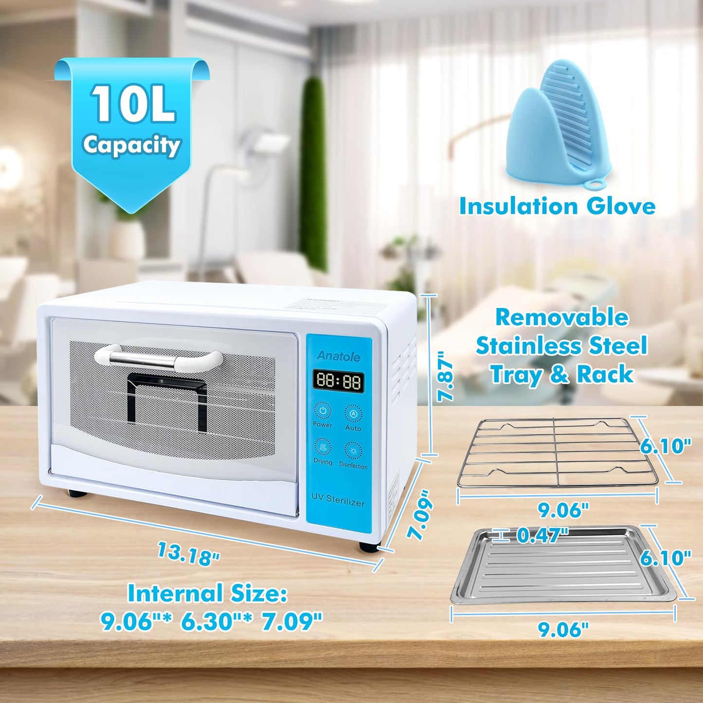 Anatole Nail Tool Machine 10L 160W