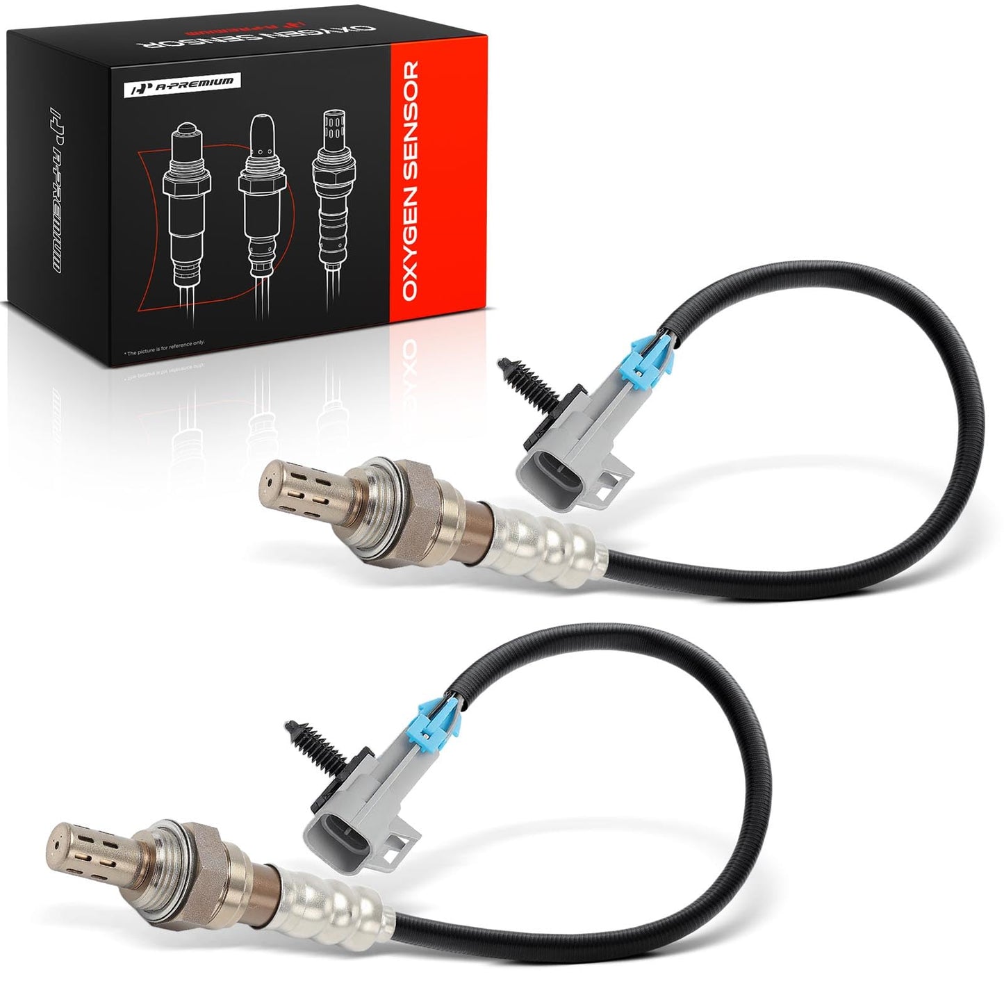 A-Premium O2 Oxygen Sensor Compatible with Chevrolet, GMC, Cadillac, Buick Models - Silverado, Tahoe, Equinox, Impala, Malibu, Sierra, Acadia, Yukon, Escalade, Lucerne - 2-PC Set