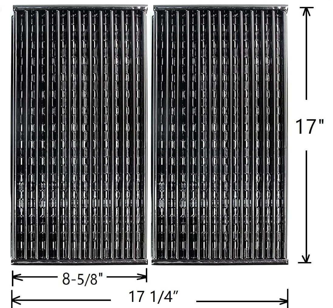 Hongso Grill Grates for Charbroil 2 Burner 463633316 463672416 463672016 463672019 463672419 463672216 Performance Tru Infrared Model, 17 Inch Porcelain Emitter Plates Replacement Part for G460-0500-1