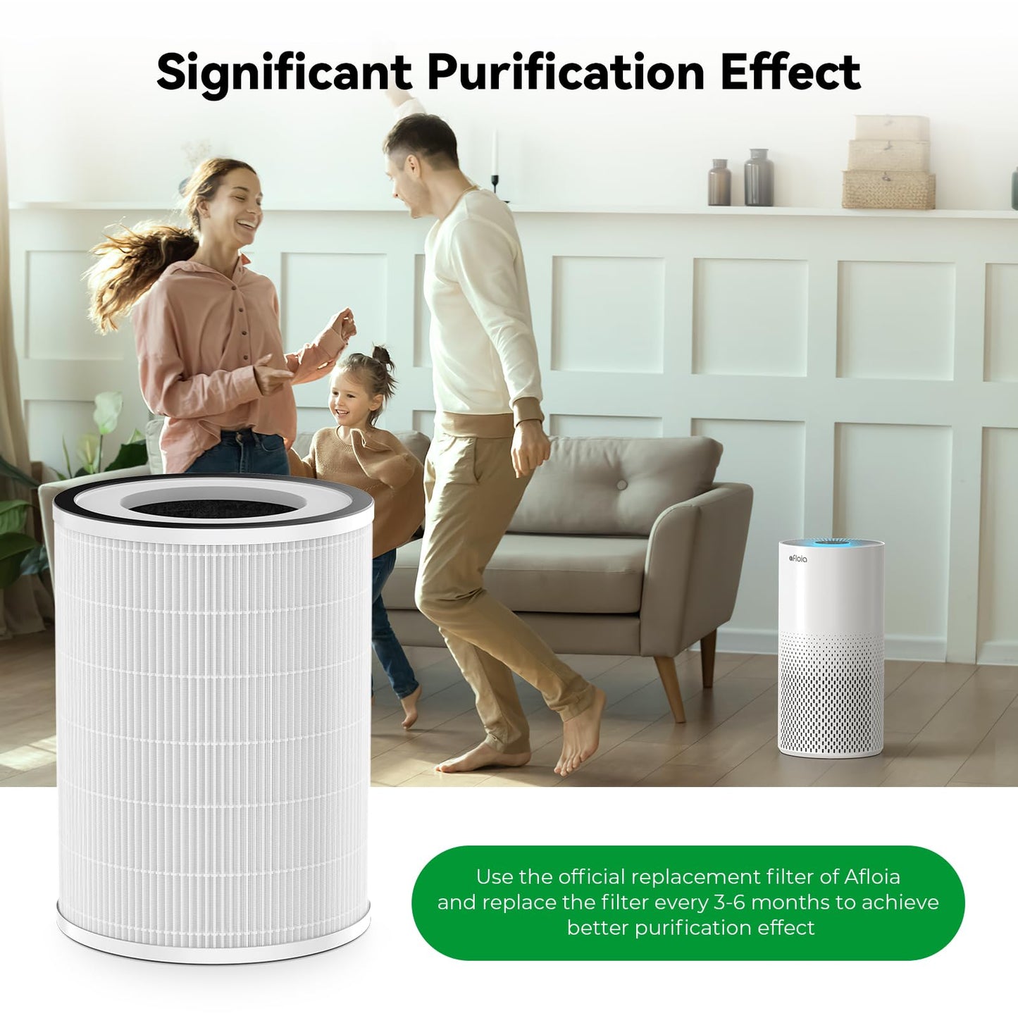 Afloia Genuine 3 in 1 Filter, Compatible with Kilo Air Purifiers(B08PCXJVFH/B0948XR4DC)