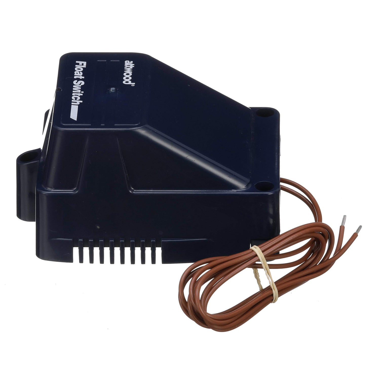 Attwood 4201-7 Float Switch with Cover, for Bilge Pump, 12- and 24-V CE Rated, 4 ¼ Inches L x 3 7/8 Inches W x 1 3/8 Inches H