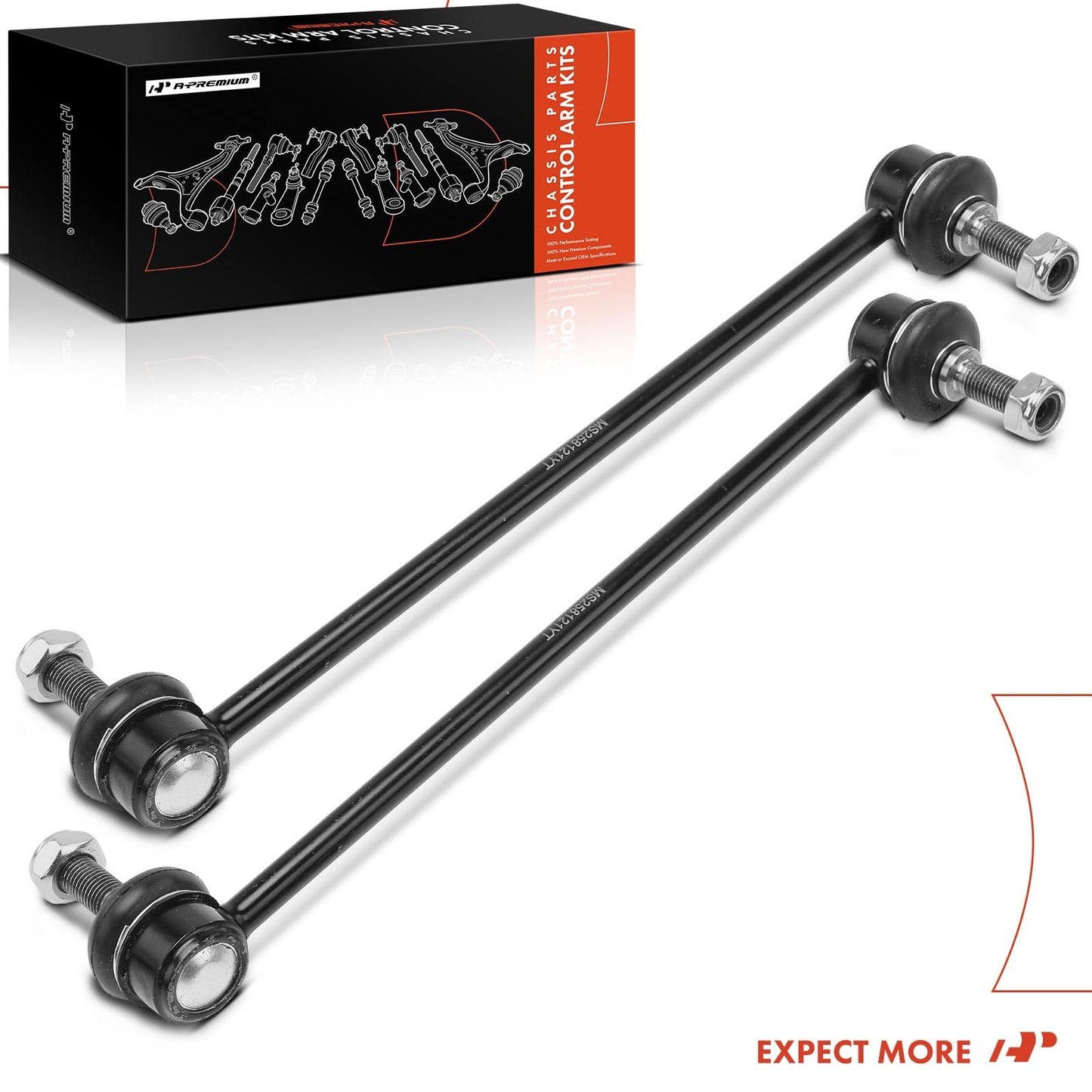 A-Premium 2 x Front Sway Bar Links Stabilizer Bar Links, Compatible with Jeep KL Series Cherokee 2014-2023