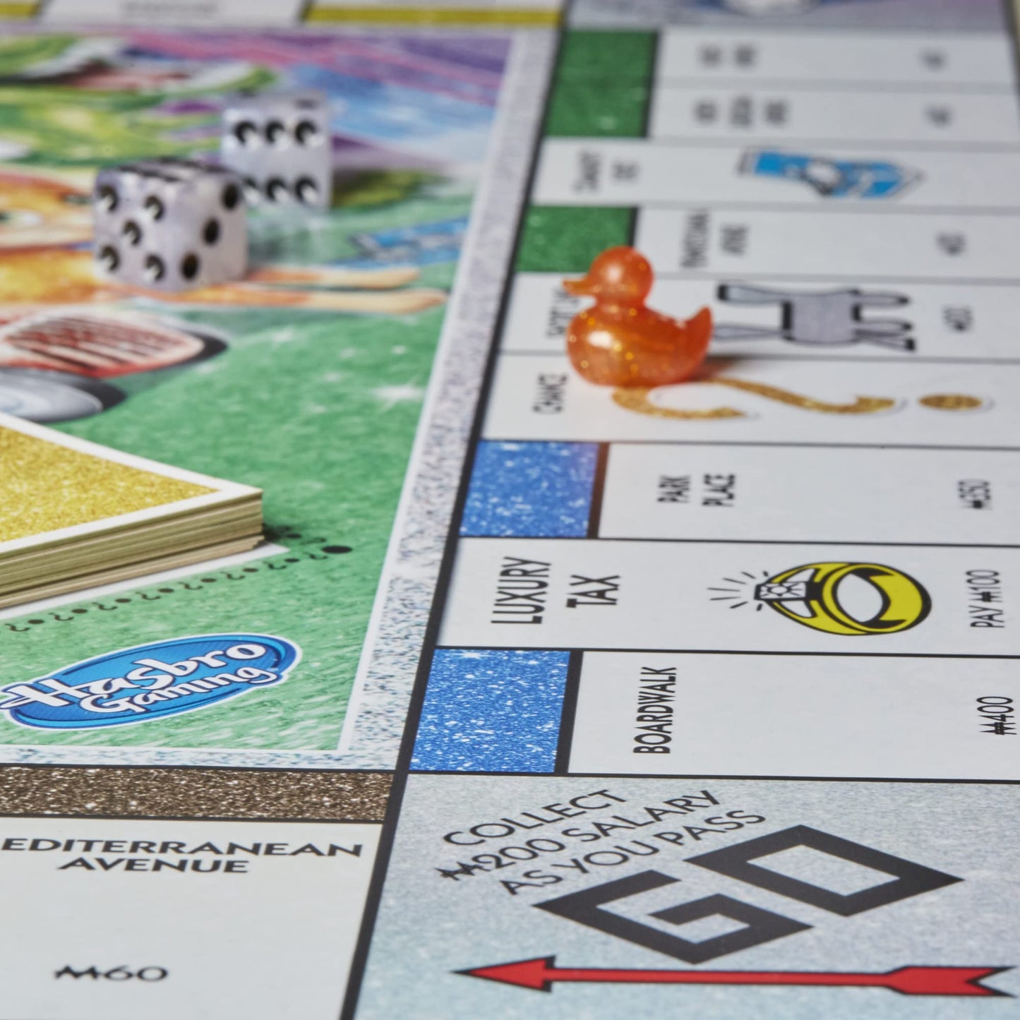 Monopoly Sparkle Edition Board Game, Family Games, with Glittery Tokens, Pearlescent Dice, Sparkly Look - English (Amazon Exclusive)