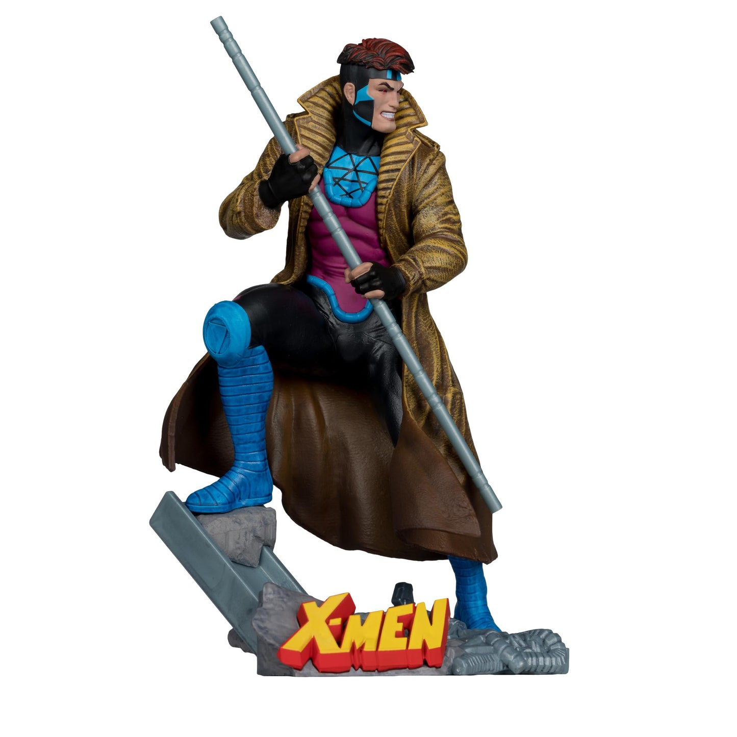 Marvel - 1:10th Scale Gambit Collectible with Scene (X-Men #1) - McFarlane Toys