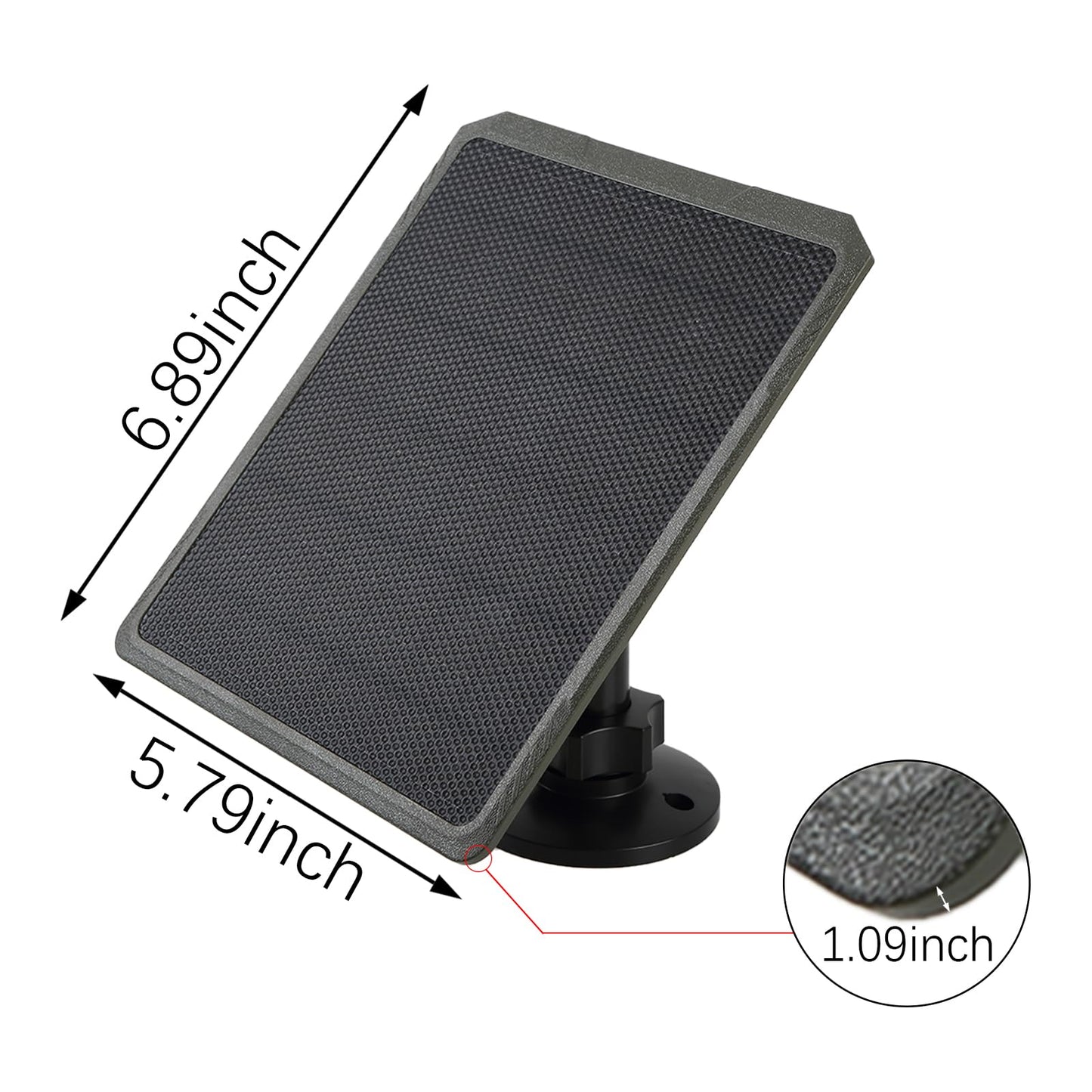 Folgtek Solar Charger 5200 mAh Solar Panel Wildlife Camera External Power Bank, 6V/9V/12V Output, 1.7/2.1mm DC Connector for Wildlife Security Camera, Doorbell etc
