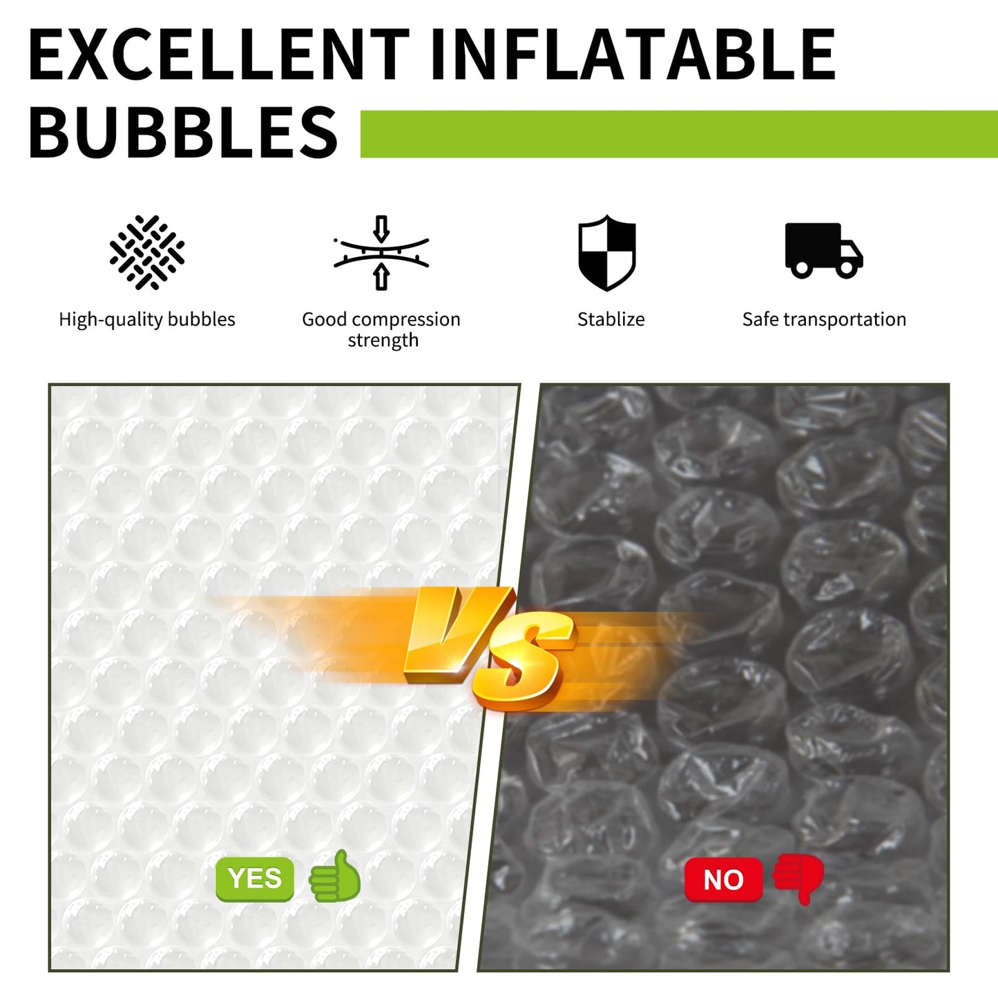 High-PQ Lightweight Bubble Cushioning Wrap Roll, Nylon Bubble Cushioning Rolls, Fragile Packing Supplies for Shipping, Mailing and Moving Packing Supplies(3Roll 12"X1182'')