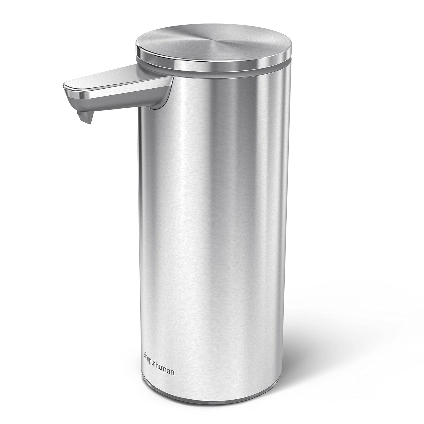 simplehuman 9 oz. Touch-Free Sensor Liquid Soap Pump Dispenser, Brushed Stainless Steel