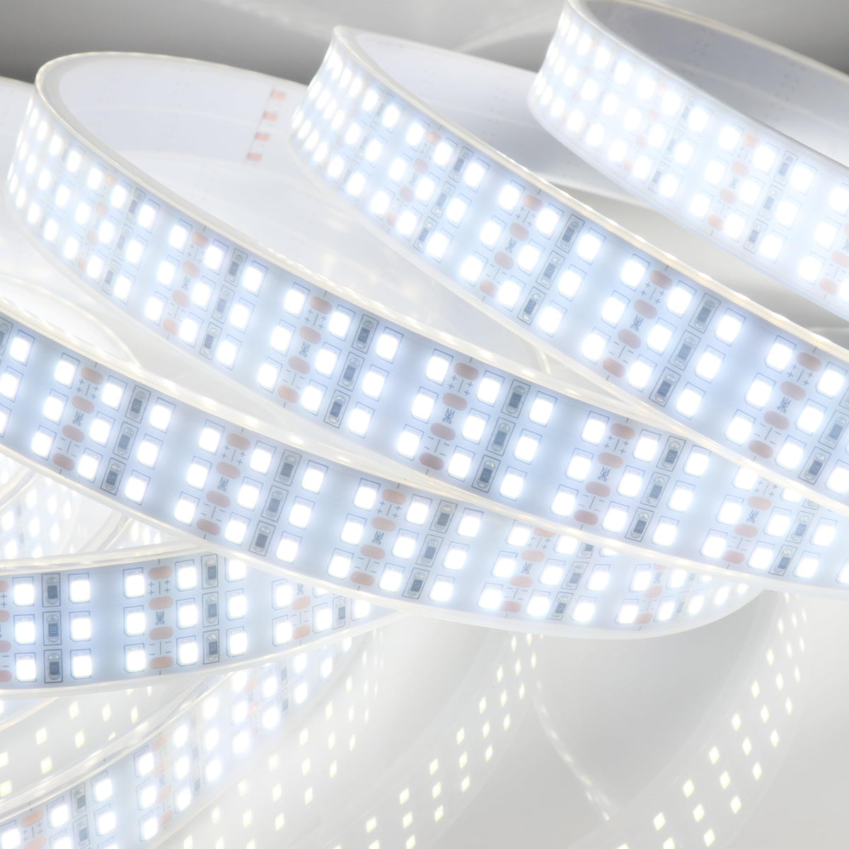 LEDENET 16.4Ft Super Bright Triple Row LED Strip Lights, Daylight White 6000K DC12V 1800LEDs Dimmable Flexible Truck LED Tape Lights, Outdoor Waterproof IP67 Wheel Light Strips