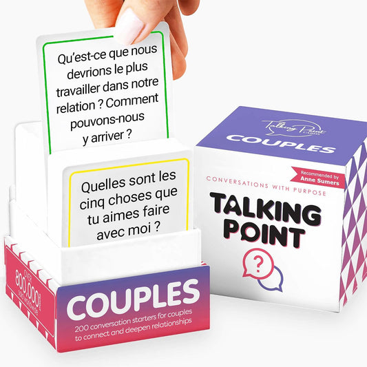 200 Couples Conversation Cards en Français - Dating Card Game for Adults - Enjoy Better Relationships and Deeper Intimacy - Fun Game for Date Night, Valentine's Day - French