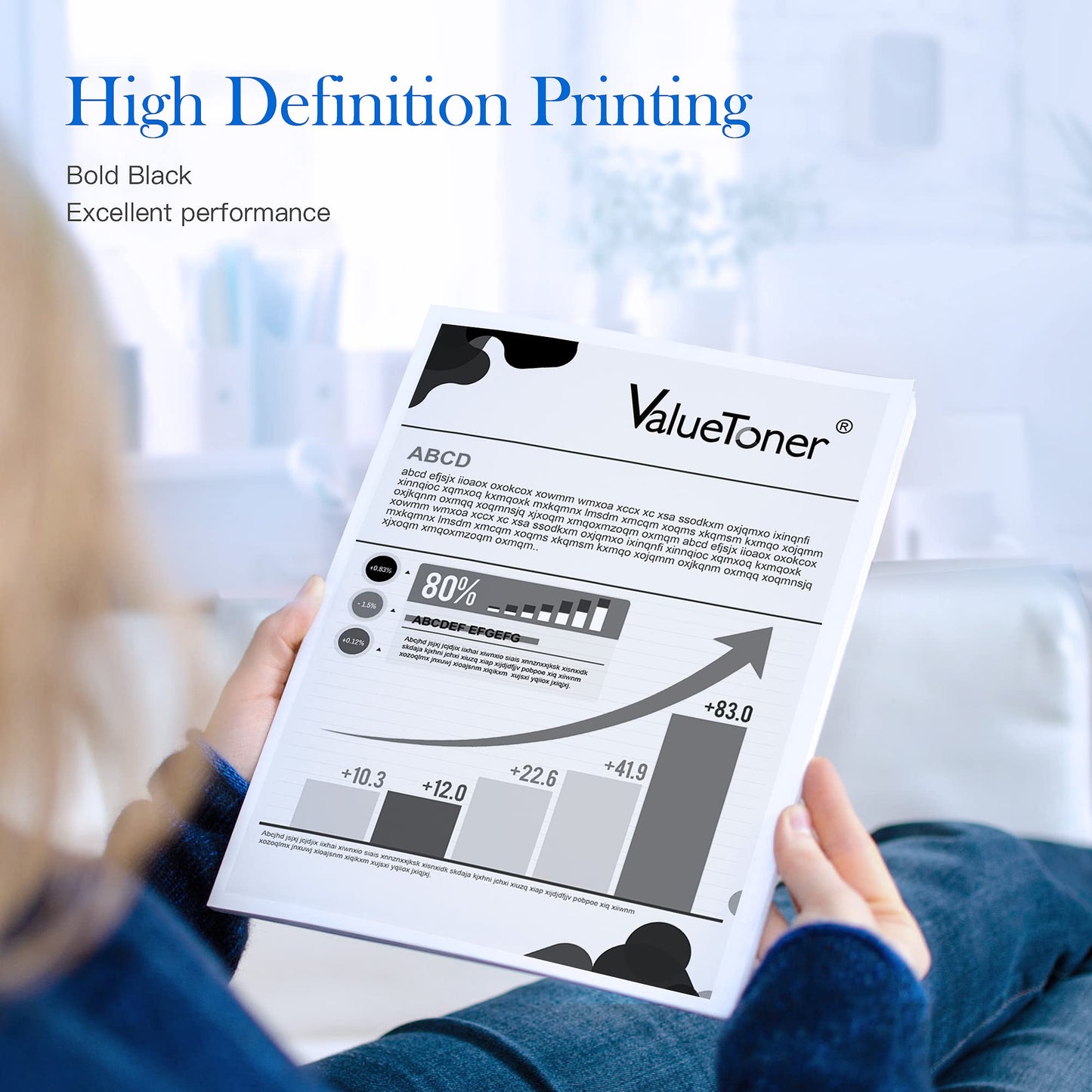 Valuetoner Remanufactured 62XL Black Ink Cartridge Combo Pack Replacement for HP 62XL 62 XL High Yield for Envy 5540 5640 5660 7644 7645 OfficeJet 5740 8040 OfficeJet 250 200 Series Printer (2 Black)