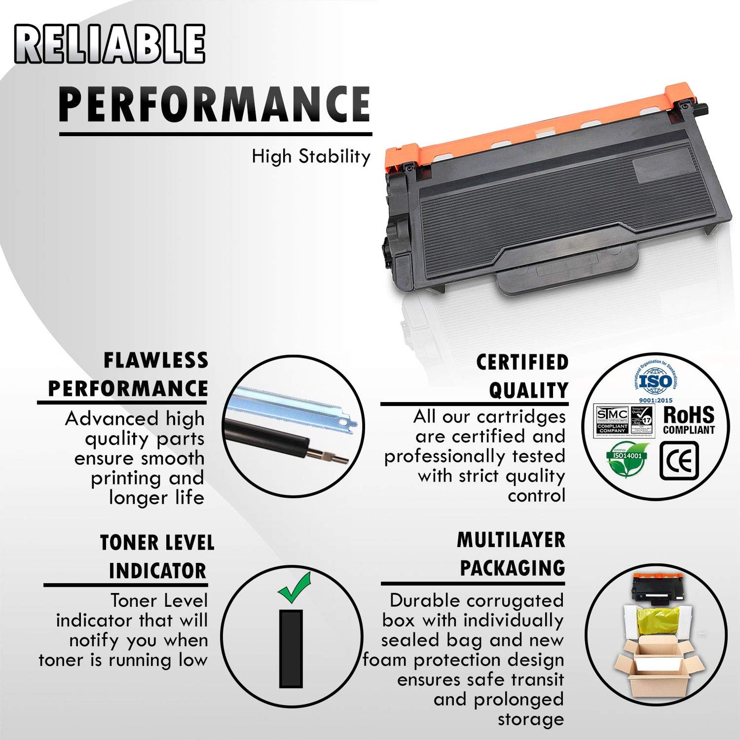 2 Inkfirst Black Toner Cartridges TN850 TN-850 Compatible Replacement for Brother MFC-L5700DW MFC-L5800DW MFC-L5850DW MFC-L5900DW MFC-L6700DW MFC-L6750DW MFC-L6800DW MFC-L6900DW DCP-L5500DN