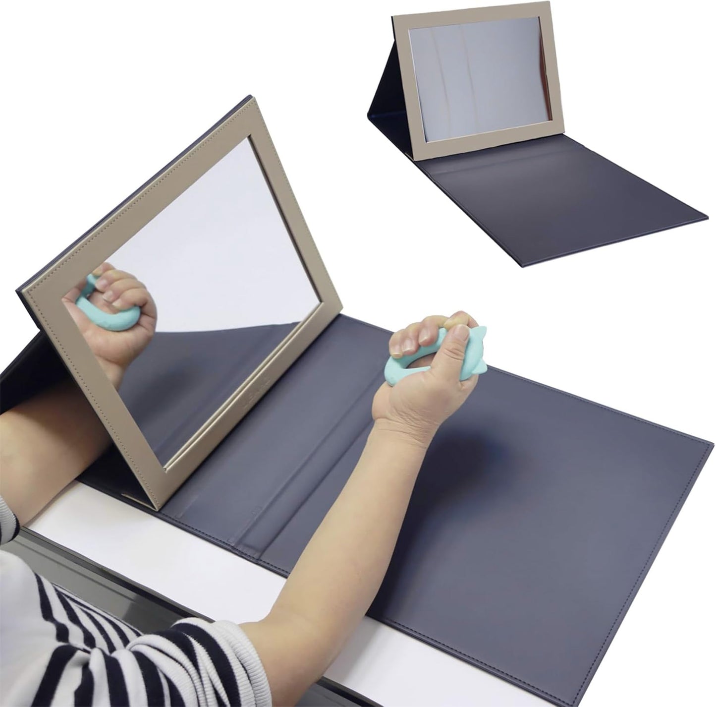 QEAHZ Mirror Box - Lightweight & Stable, Clear Mirror, Foldable & Adjustable