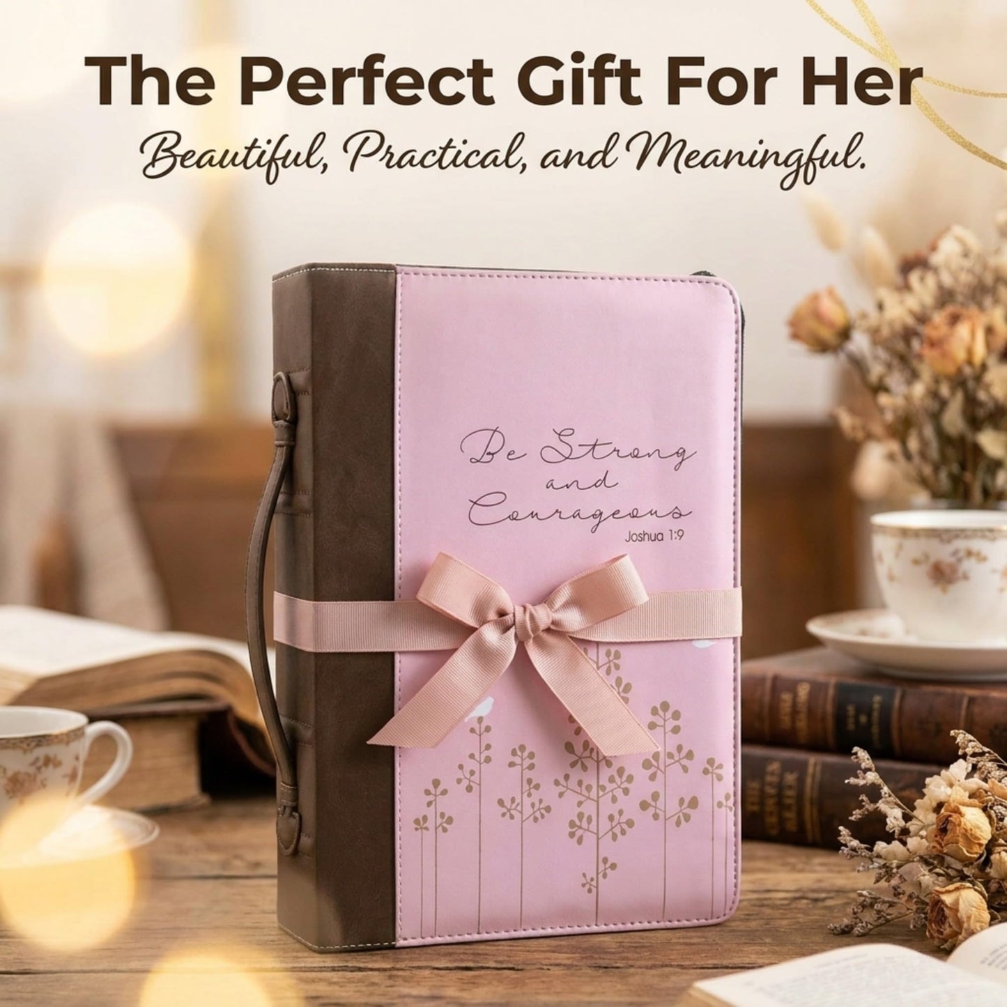 Officewerks Women's Bible Cover - Be Strong