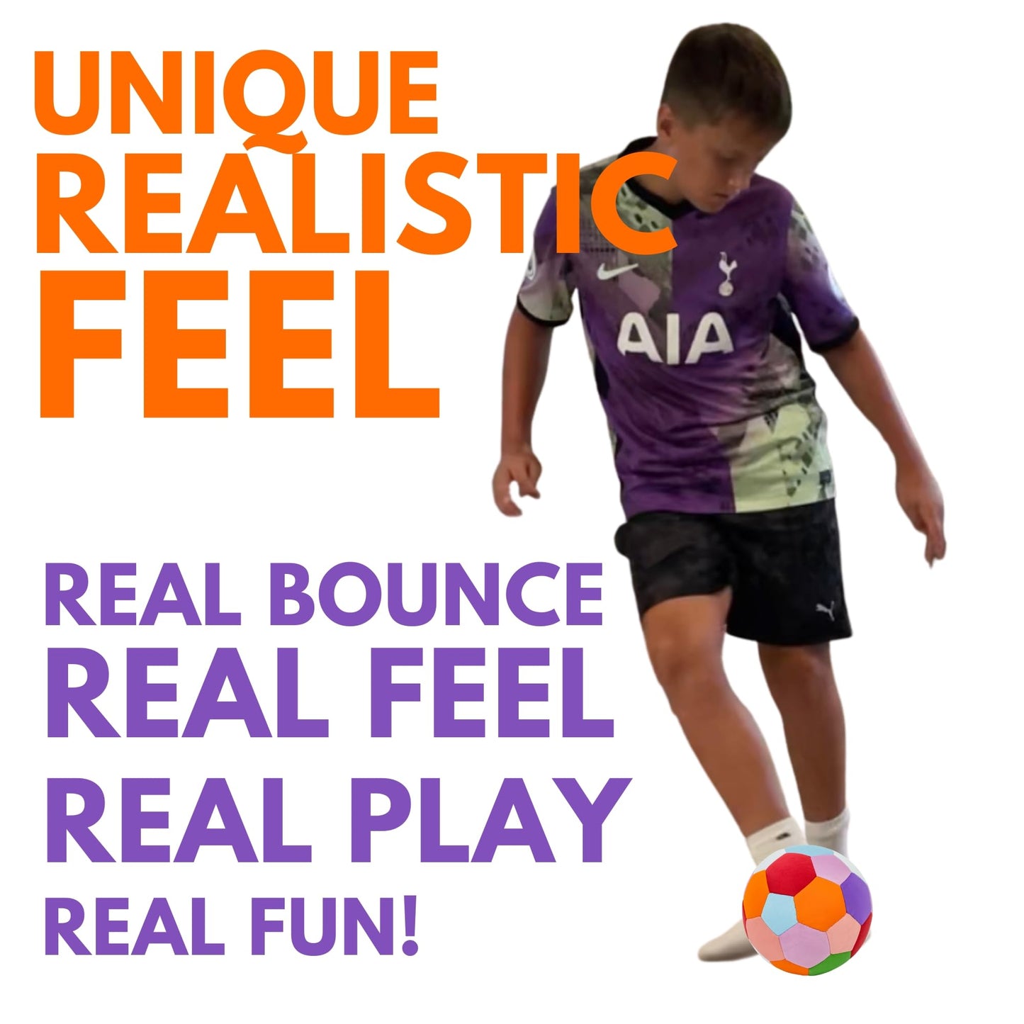 The House Ball - The House Ball - The Original Soft and Secure Size 4 Created for the Interior of Your Home and Garden - Fun Football Gift - Perfect for Kids