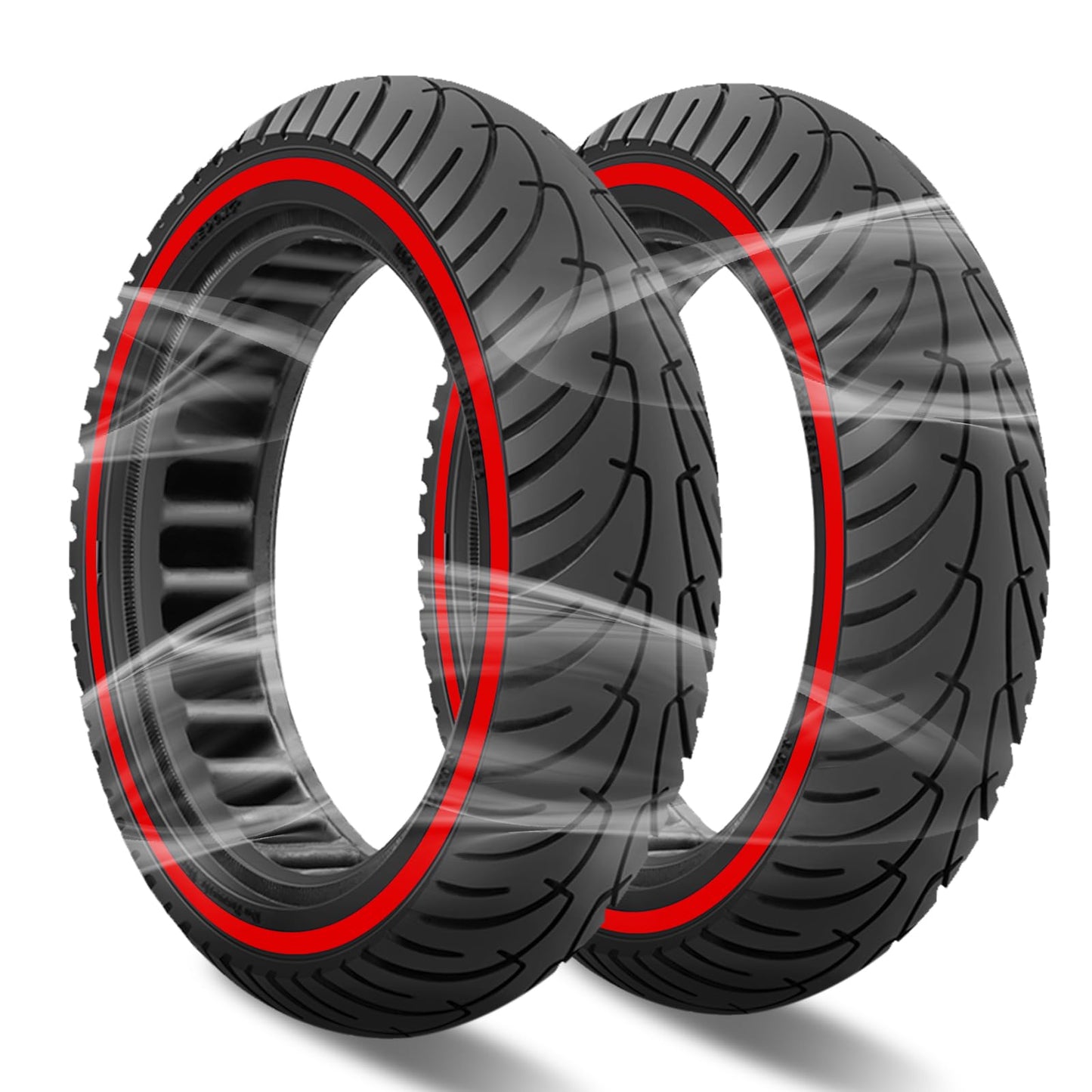 FOVNOT 8.5 Inch Solid Tire, Electric Scooter Tire Scooter Replacement Tires for Xiaomi M365/Pro/1S/Pro2/Essential/Gotrax Gxl V2/Gotrax XR Front or Rear Replacement Honeycomb Solid Tires (2 PCS)