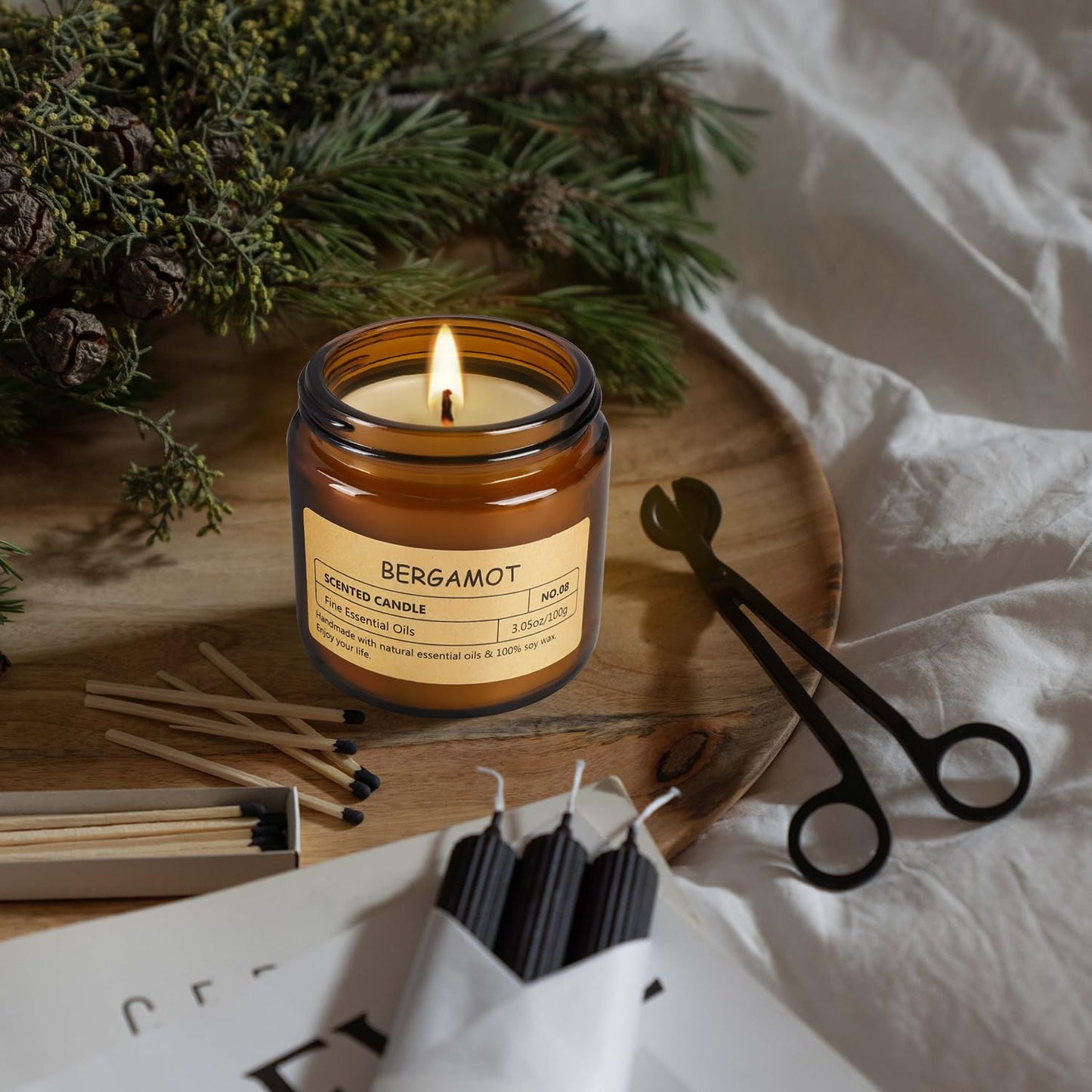 12 Pack Scented Candles - 3.5 oz Scented Candles Fine Gift Set - Soy Wax with Essential Oils - Great Gift for Women, Mothers, Friends and Colleagues.