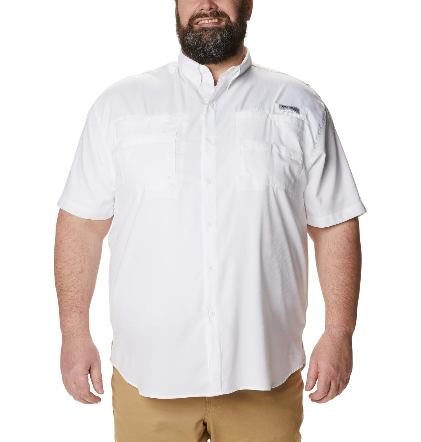 Columbia Men's Tamiami II Short Sleeve Fishing Shirt (White, Medium)