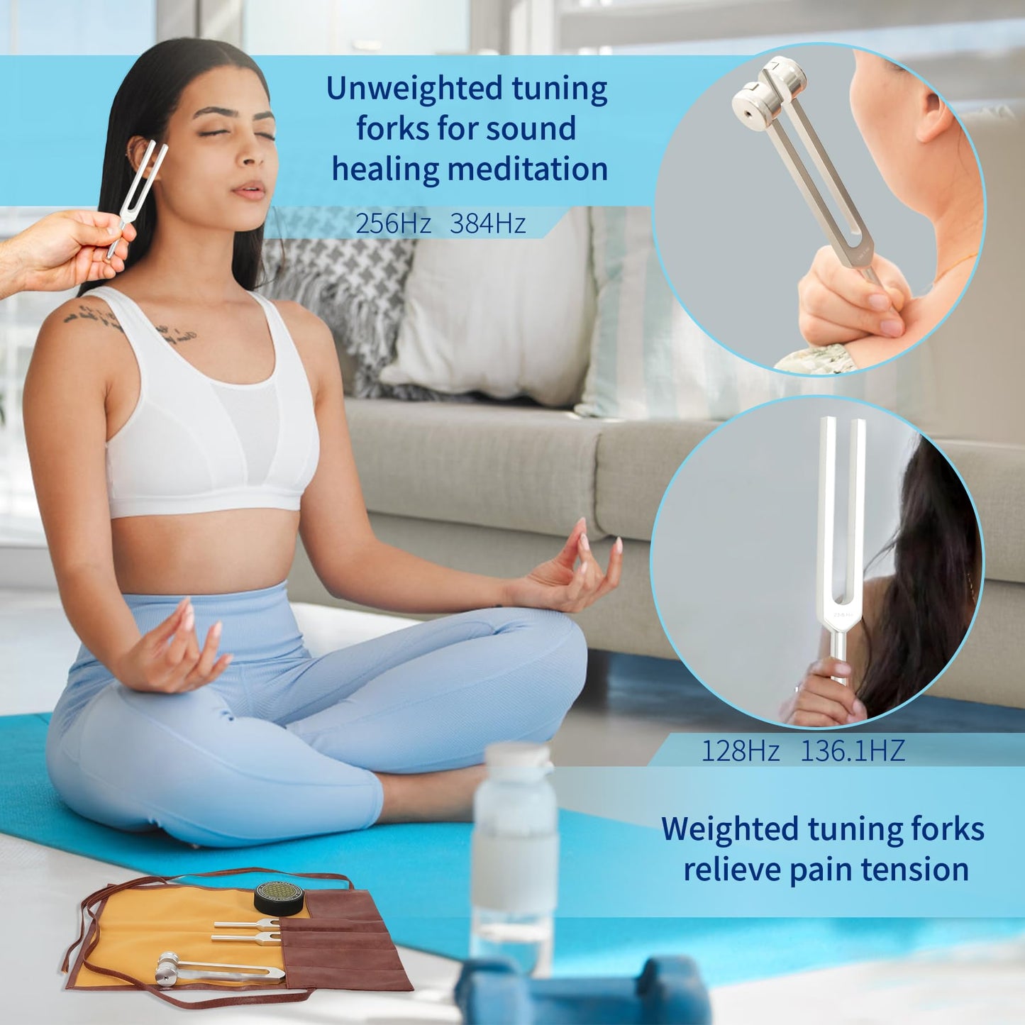 Resonance Tuning Forks for Healing Set