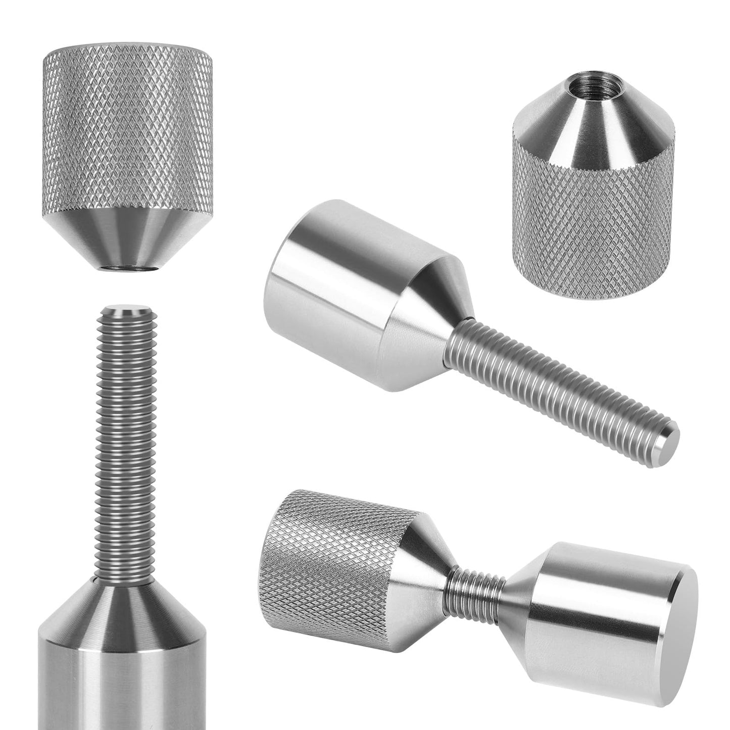 XIIW 4 Pcs Flange Two Hole Pin, Stainless Steel 1-1/8'' & 1-5/8” Two Hole Alignment Pins
