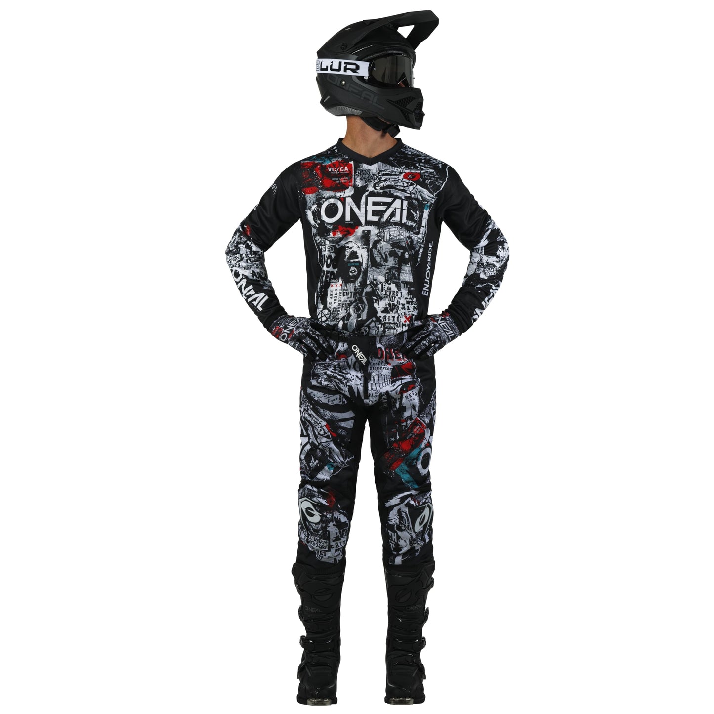 O'NEAL Element Attack Mens Jersey Black/White X-Large
