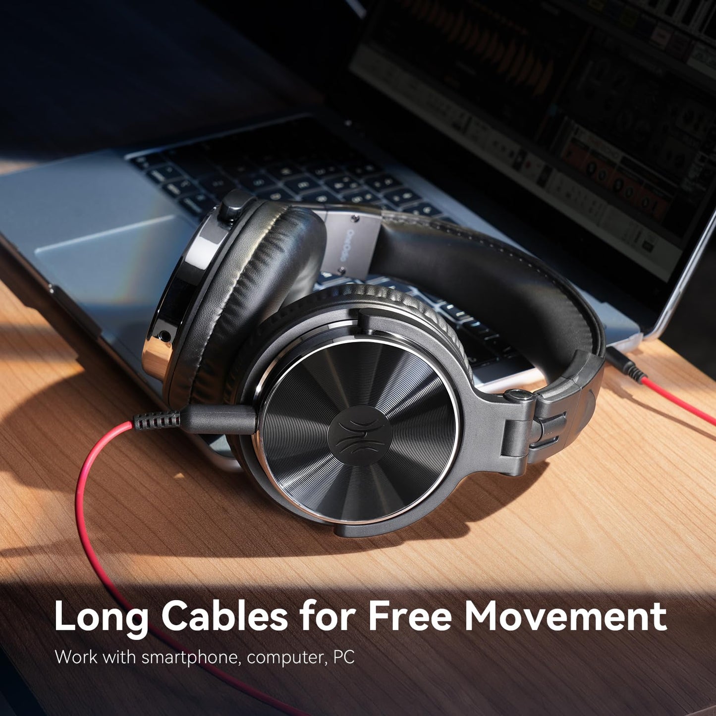 OneOdio Pro-10 Over Ear Wired Headphones for School Studio Monitor & Mixing DJ Stereo Headsets, 50mm Neodymium Drivers, in-Line Mic, 3.5mm/6.35mm Jack for AMP Computer Recording Phone Piano Guitar