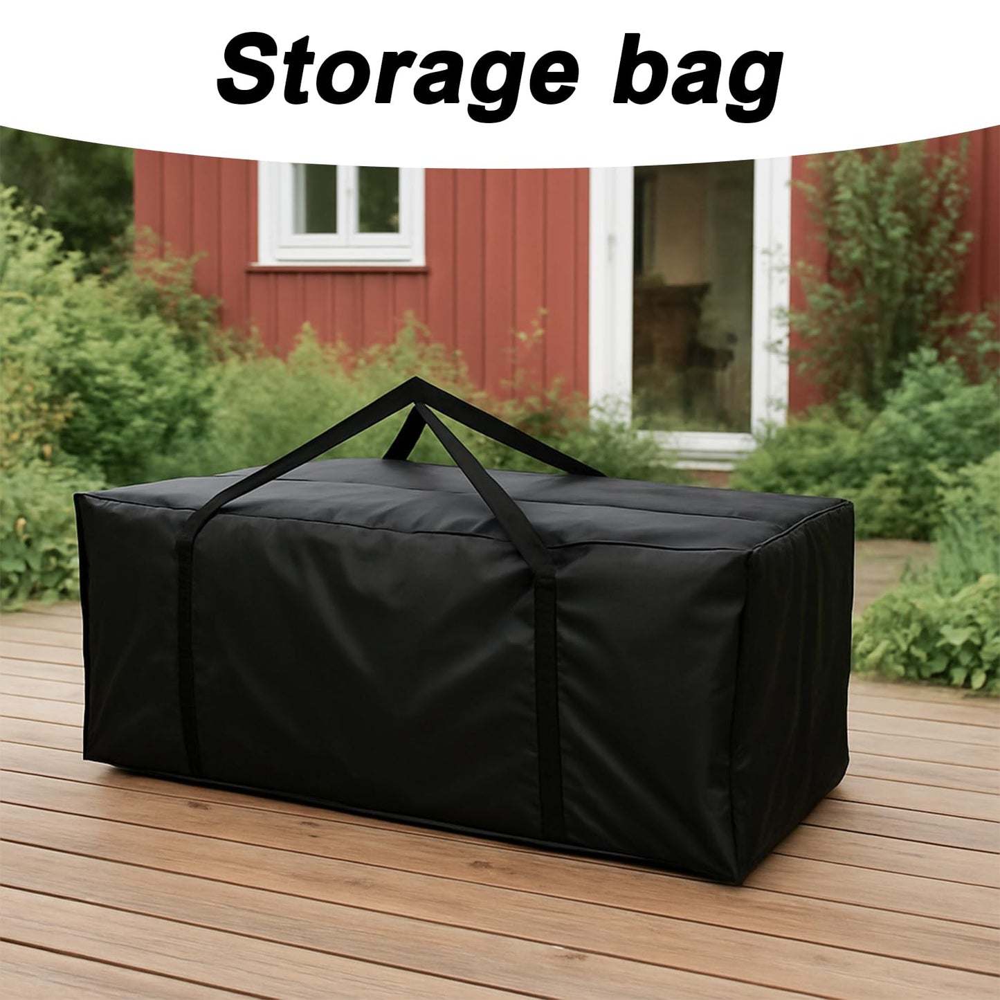 2pcs Extra Large Cushion Storage Bag, 68x30x20 Inch Waterproof Outdoor Storage Moving Bag with Handles Protective Zipper Furniture Organization Wrapped Supply for Patio Outdoor Home