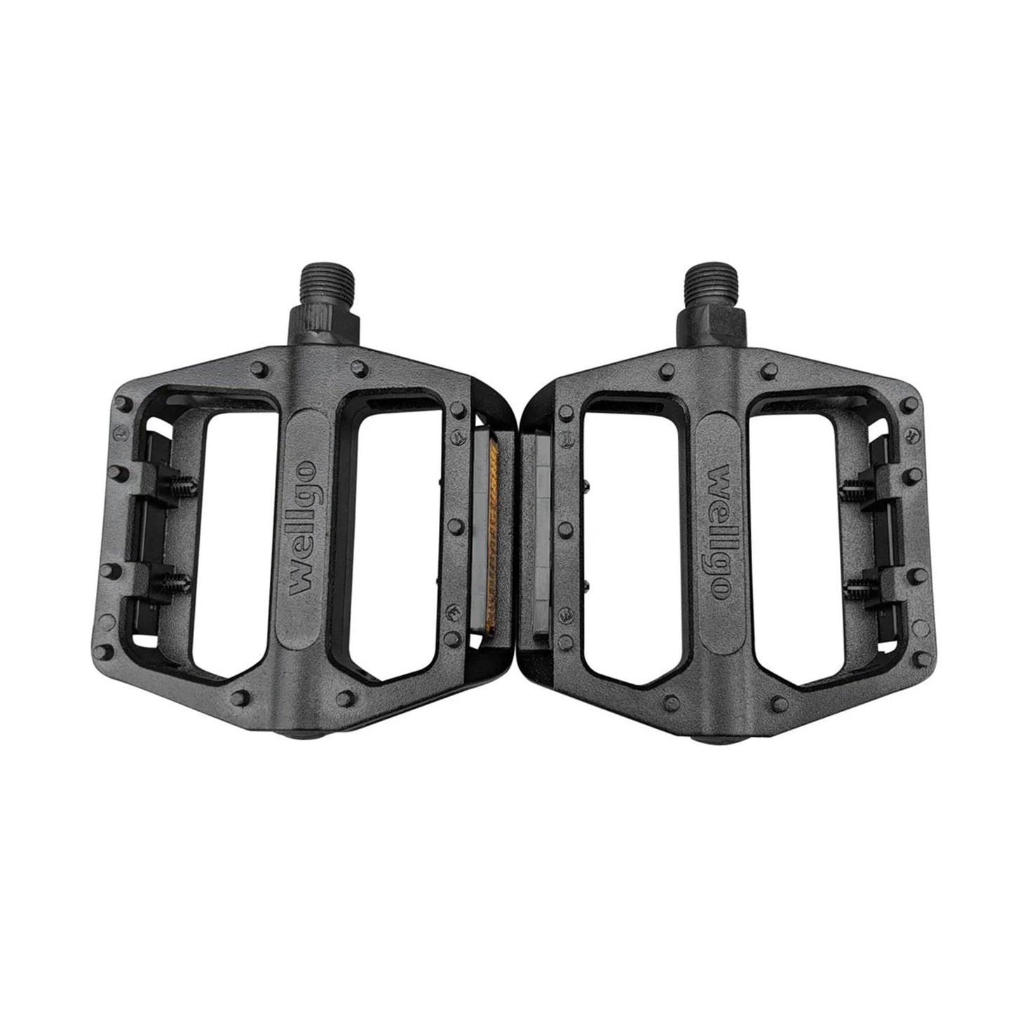 Wellgo Bike Pedals 9/16" Black BMX/Mountain Platform Pedal Set of 2