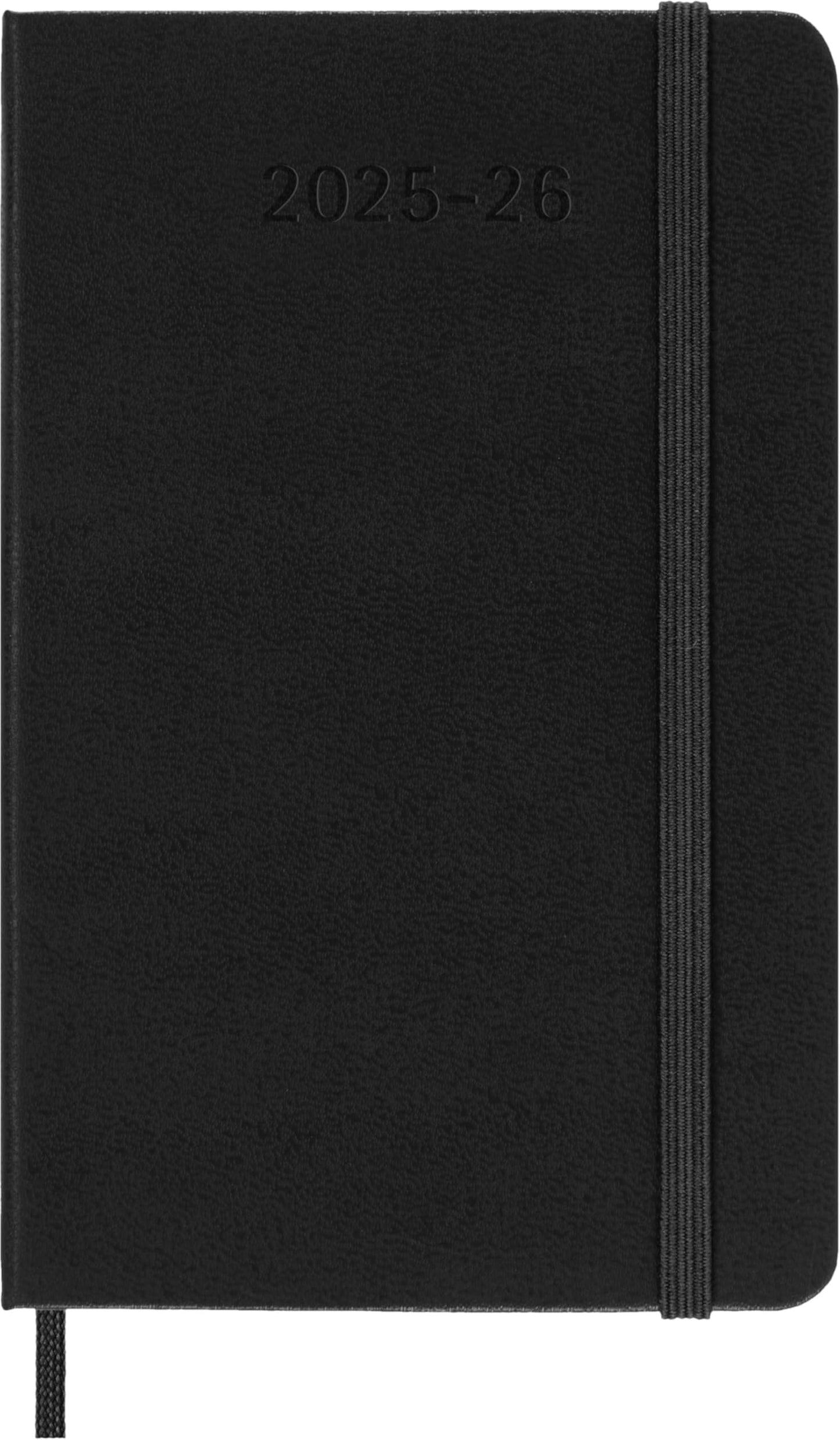 Moleskine Classic 18 Month 2025-2026 Weekly Planner, Hard Cover, Pocket (3.5" x 5.5"), Black, 208 pages