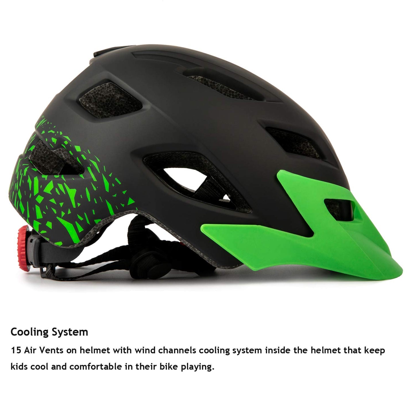 EXCLUSKY Kids Helmet, Kids Bike Helmet Lightweight Adjustable Child Helmet for Boys Girls 50-57cm