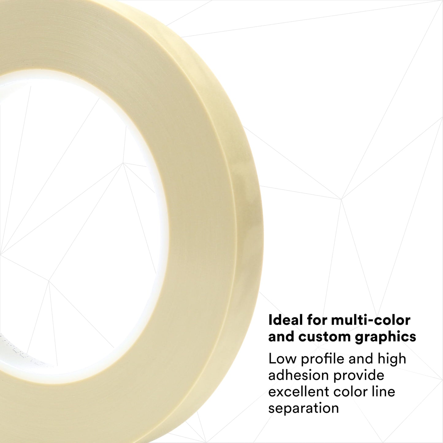 Scotch 218 Fine Line Premium Masking Tape, Sand, 1/2 in x 60 yd – High Performance Polypropylene Tape, 1 Pack