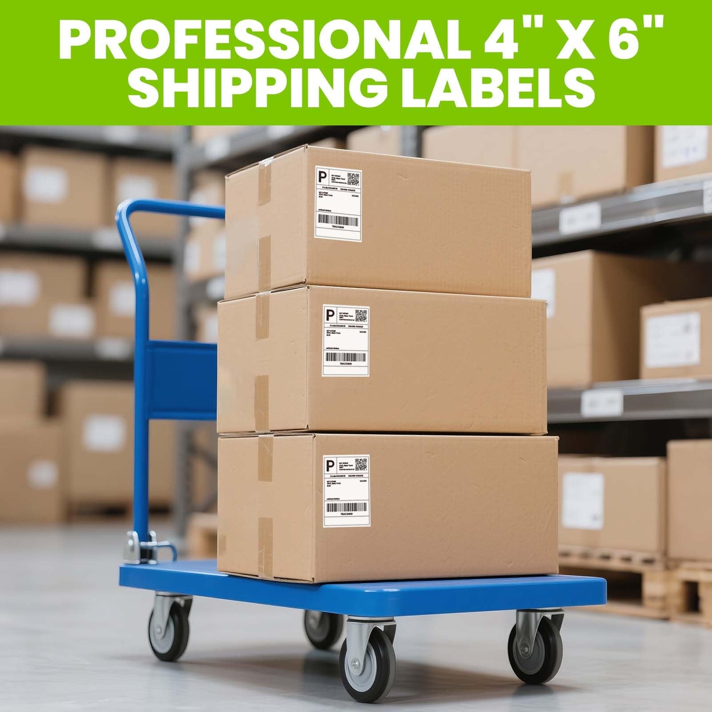 ADHES 4x6 Thermal Shipping Labels 1000 Fanfold – Top-Coated & BPA/BPS Free, Strong Adhesive Thermal Label Printer Paper, 4x6 Shipping Labels for Mailing and Packaging