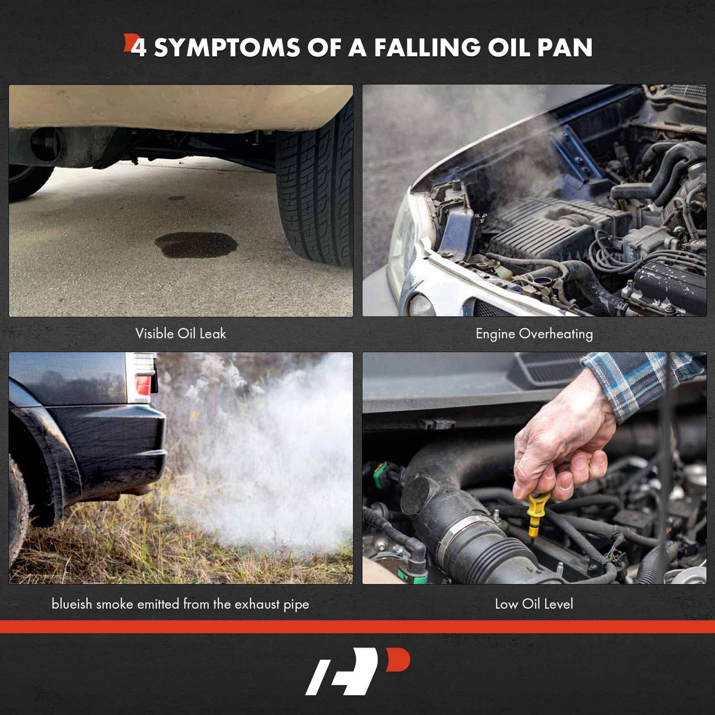 A-Premium Lower Engine Oil Pan Sump with Drain Plug Compatible with Hyundai Elantra 2007-2012 & Kia Spectra5 2007-2009, 2.0L