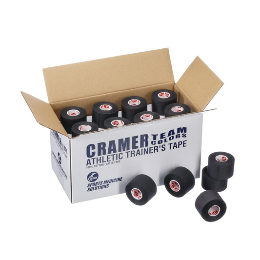 Cramer Team Color Athletic Tape for Ankle, Wrist, and Injury Taping, Helps Protect and Prevent Injuries, Promotes Faster Healing, Athletic Training First Aid Supplies, 1.5", Bulk 32 Roll Case