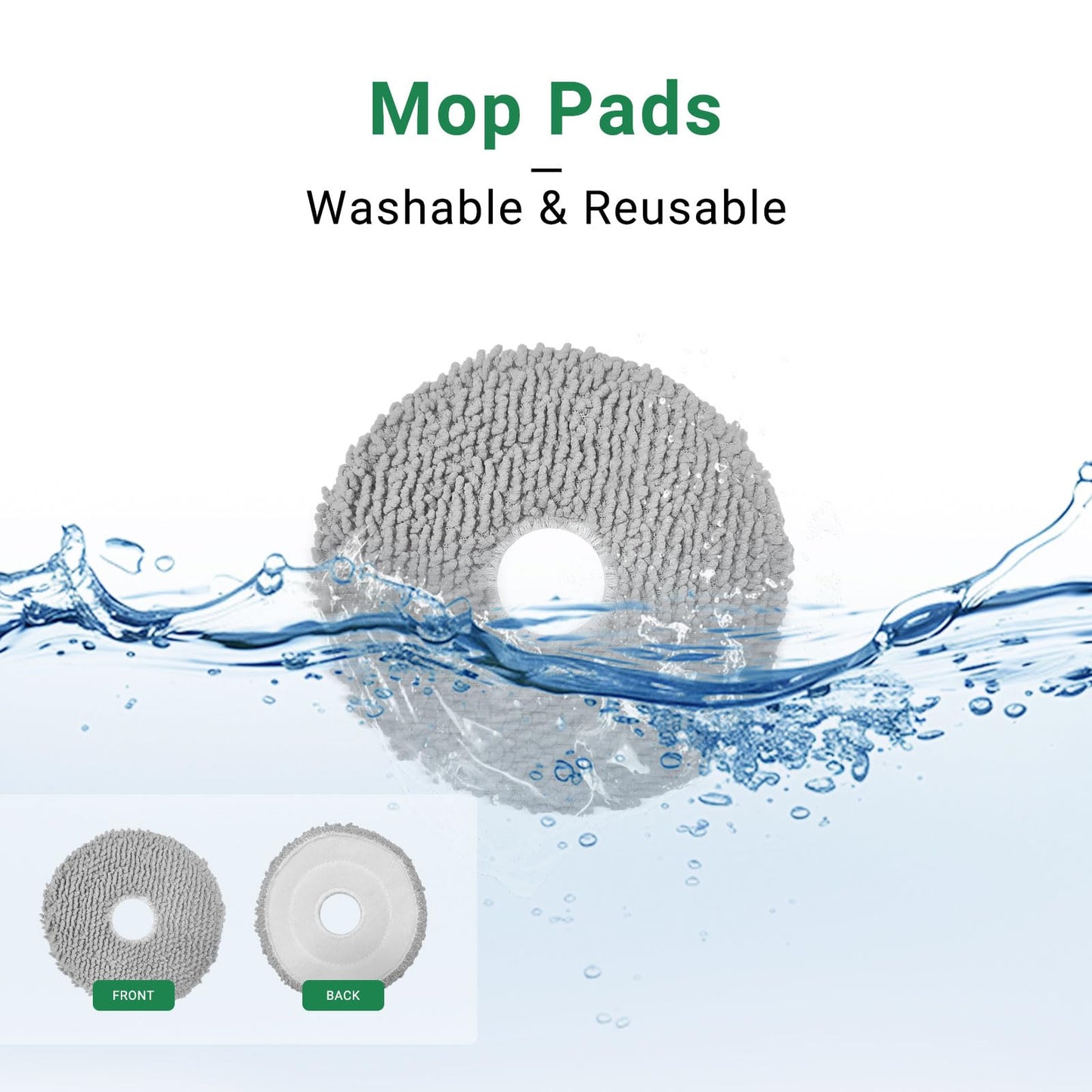 Replacement Parts Kit for iRobot Roomba Plus 505/405 Combo Robot Vacuum Cleaner :2 Roller Brush, 6 Mop Pads, 6 Hepa Filters, 8 Side Brush, 6 Vacuum Bags Accessories