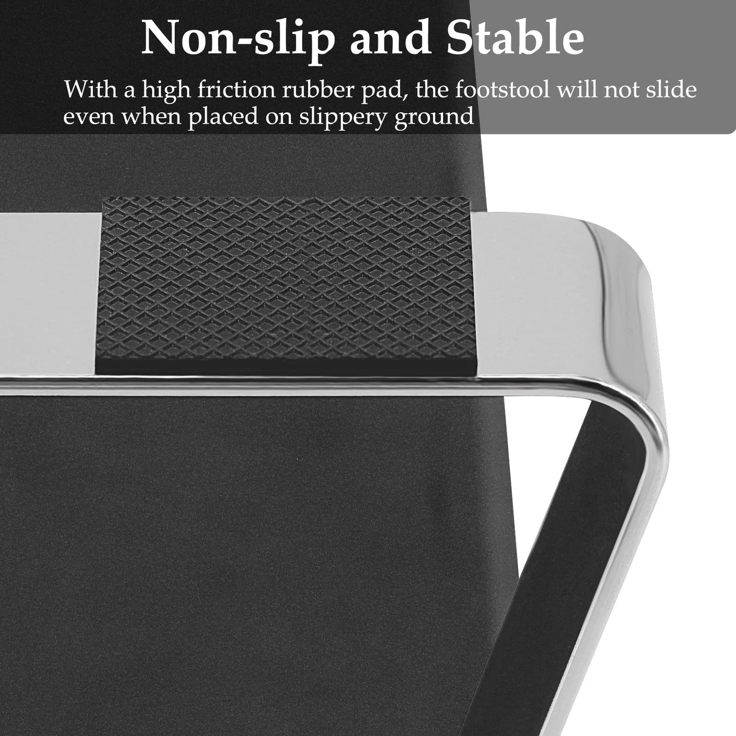 Foot Rest Under Desk, Soft Footrest Under Desk Ergonomic Foot Rest Desk Footstool for Office Home Use, Washable and Sturdy (Black)