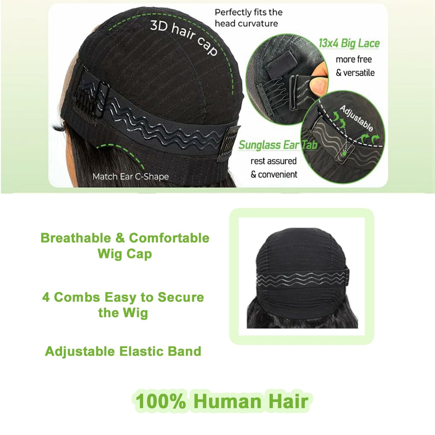 13x4 Lace Front Wigs Human Hair Body Wave Lace Front Wigs Human Hair Wigs Pre Plucked 180% Density Body Wave Curly Wig 100% Brazilian Hair for Women 18 Inch