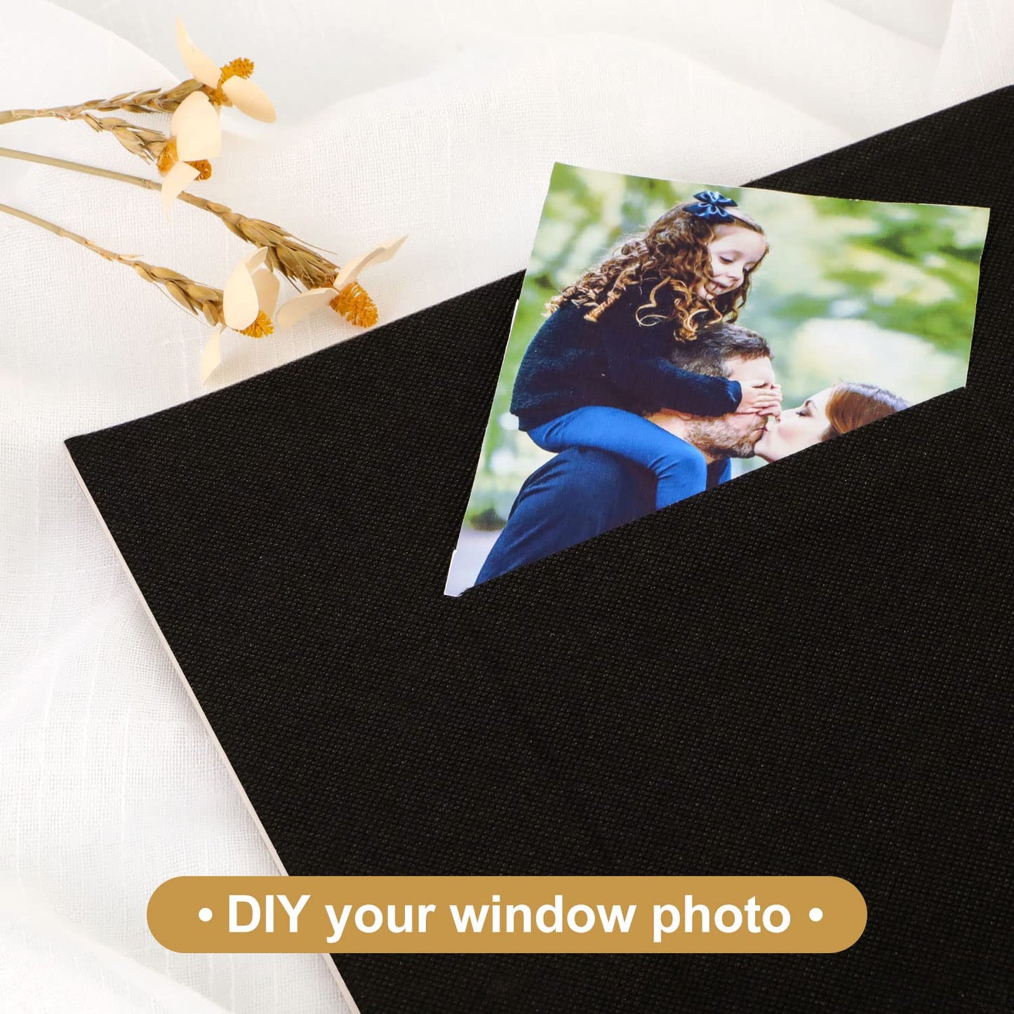Ywlake Photo Album 4x6 1000 Pockets, Extra Large Capacity Linen Cover Picture Albums Holds 1000 Horizontal and Vertical Photos Black