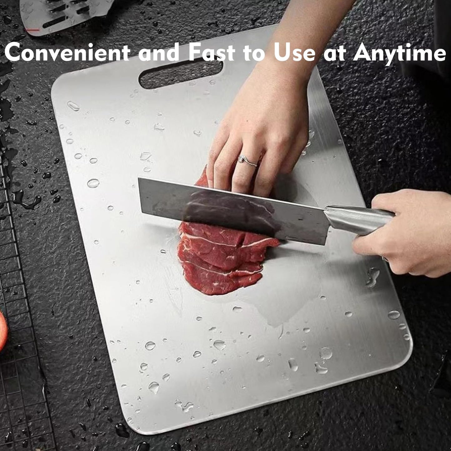 3 Pack Titanium Cutting Boards for Kitchen,Double Sided Titanium Cutting Mat (S+M+L)