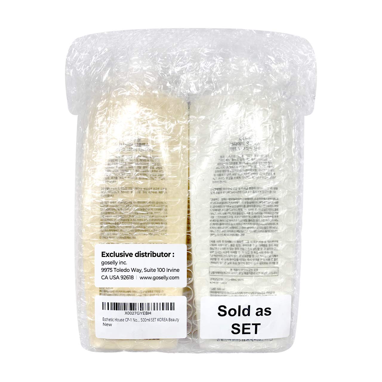 CP-1 Salon Care Nourishing Hair Shampoo + Conditioner Set, Korean Beauty for Dry Damaged Hair 500ml Set