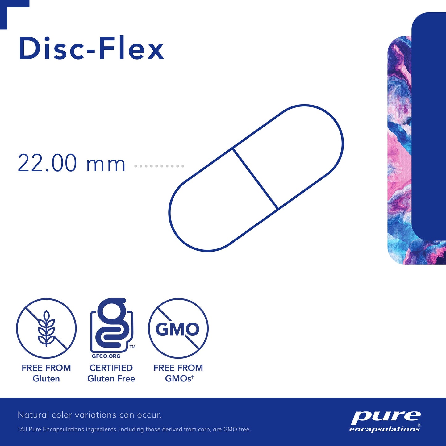 Pure Encapsulations - Disc-Flex - supports Bone Strength - 60 Vegetable Capsules