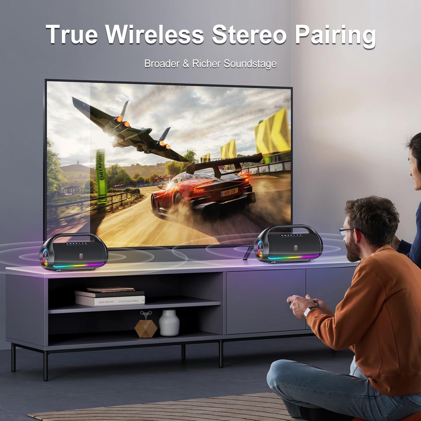Karaoke Machine with 2 Microphones, Portable Karaoke Speaker for Adults and Kids (D20)