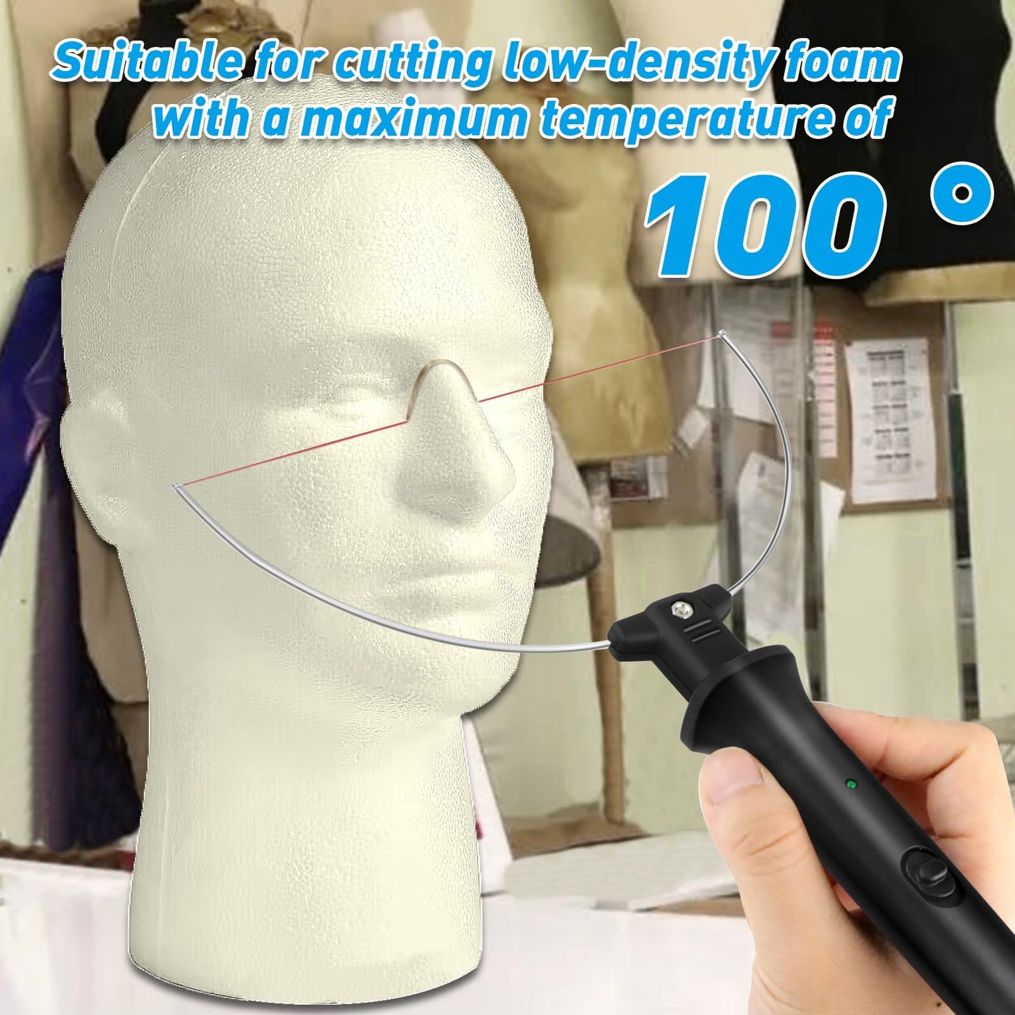 8 in 1 Foam Cutter Heated Wire Foam Cutter,100-240V /18W Styrofoam Cutting Pen,Foam Cutting Tool for Polyethylene EVA Foam Carving Crafts