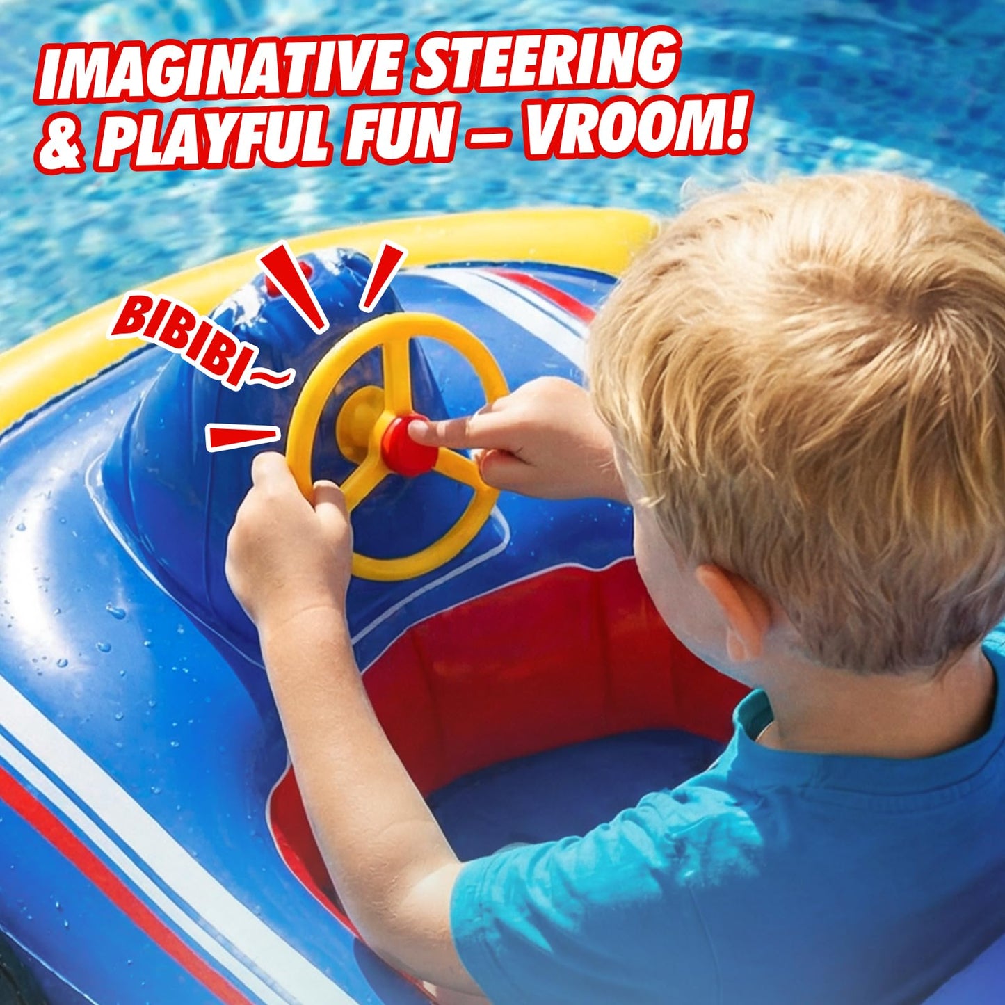 Lehoo Castle Inflatable Pool Floats Toys for Kids with Water Gun - Ride-on Swimming Pool Floaties for Kids Ages 3-8, Toddler Pool Float Outdoor Summer Beach Water Toys for Boys and Girls