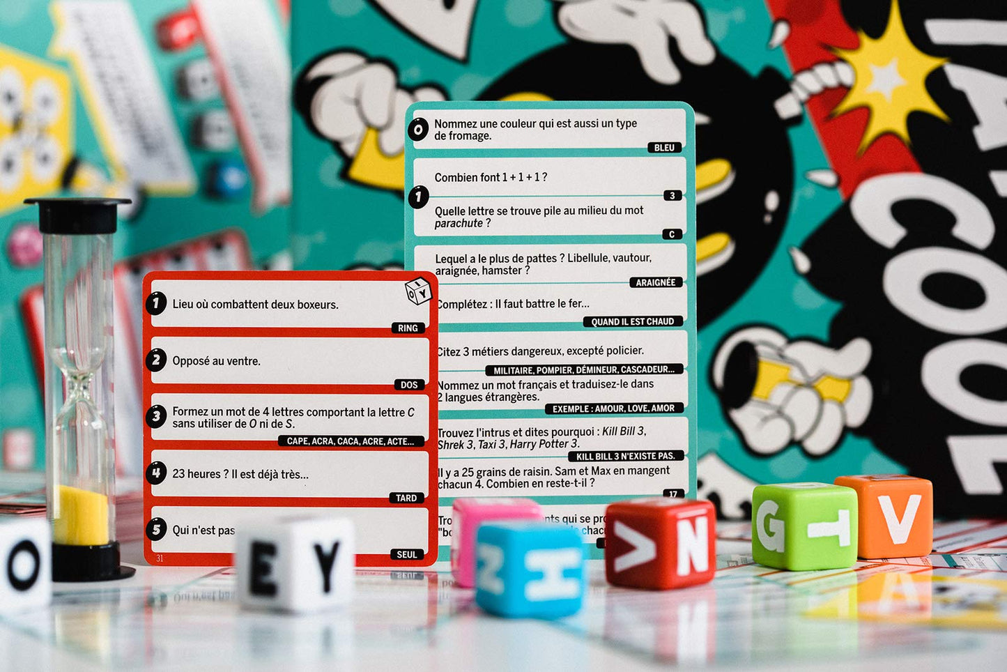 Stay Cool | Version française | Jeu de Société festif Pour ados et adultes | 12 ans et + | 3 à 7 joueurs | 30 Minutes