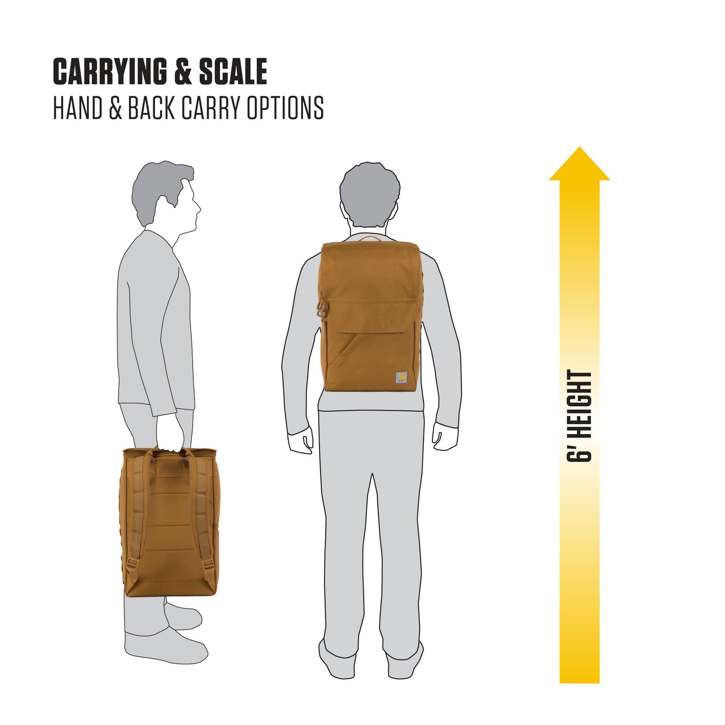 Carhartt 21l Top-Load Backpack, Port, One Size