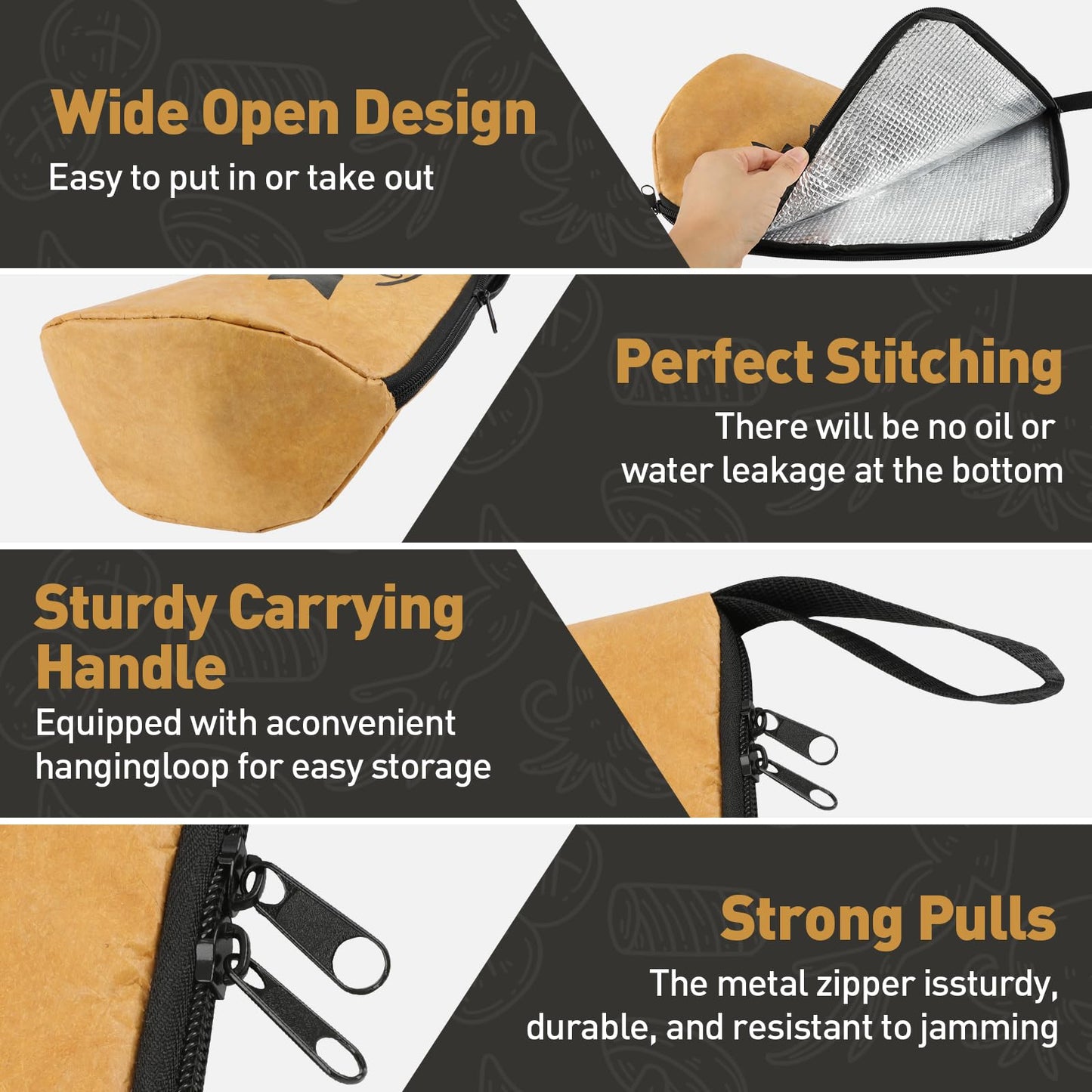 BBQ Blanket for Resting Meat,Smoker Meat Resting Blanket,Reusable Smoker Grilling Meat Insulated Resting Bag with Wide Mouth for Large Brisket/Beef/Pork Shoulders/Turkeys (BBQ Blanket 21in)