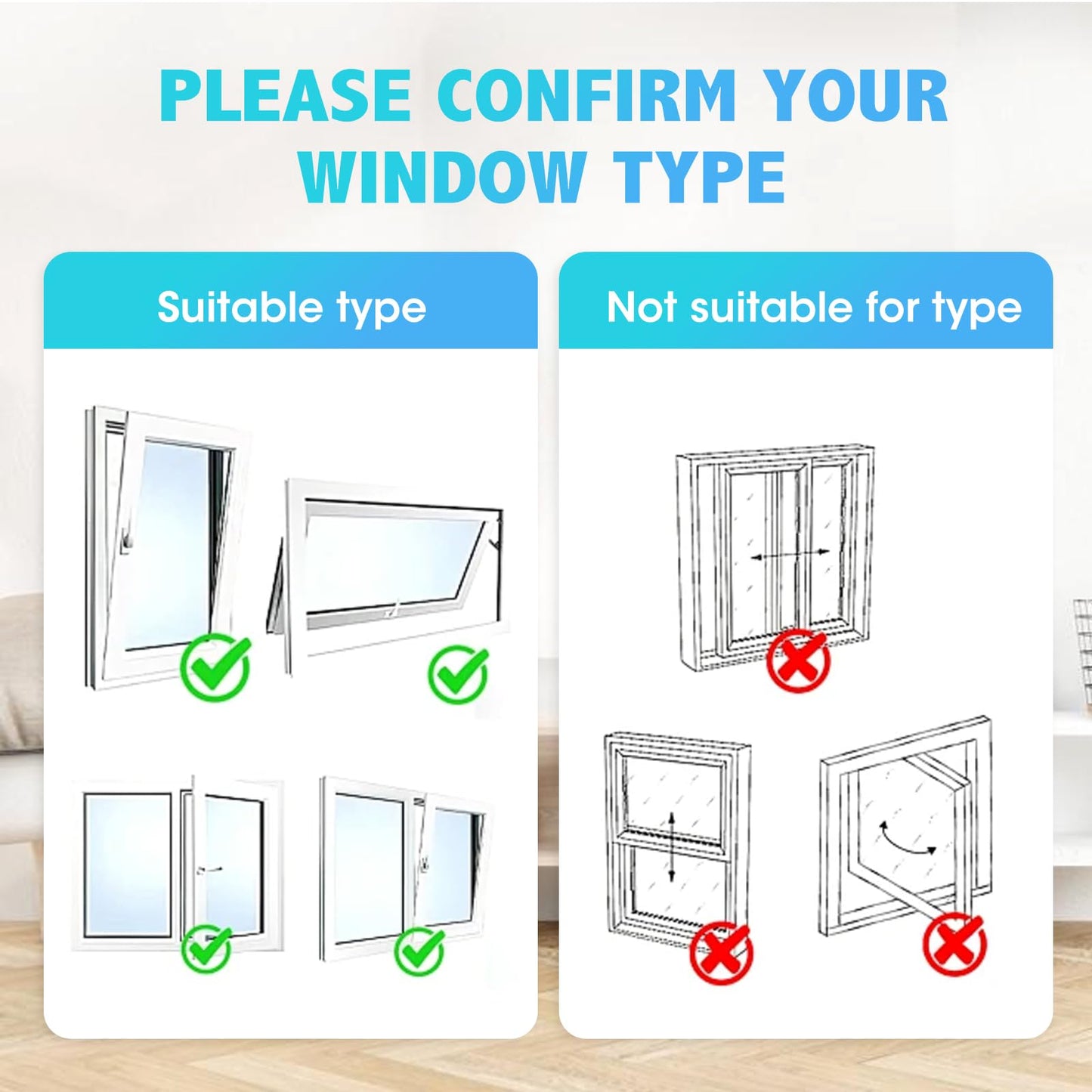 500CM (196 inch) Universal Window Seal for Portable Air Conditioner and Tumble Dryer, Sealing AC Vent Kit with Adhesive Fastener