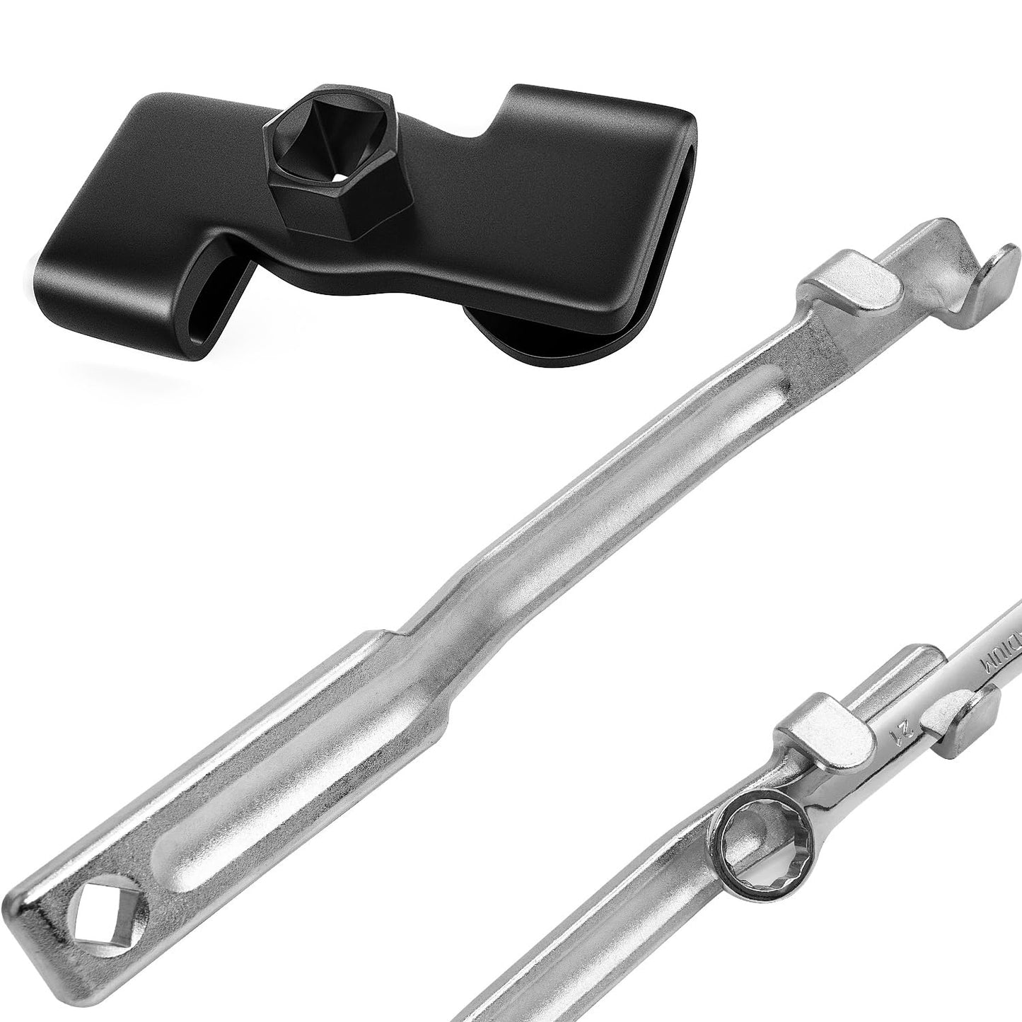 QUICKWOLF Wrench Extender Tool and Wrench Extender Tool Bar, Universal Wrench Extension Tool for Mechanics and Automotive Repairs with 1/2 Inch Hole