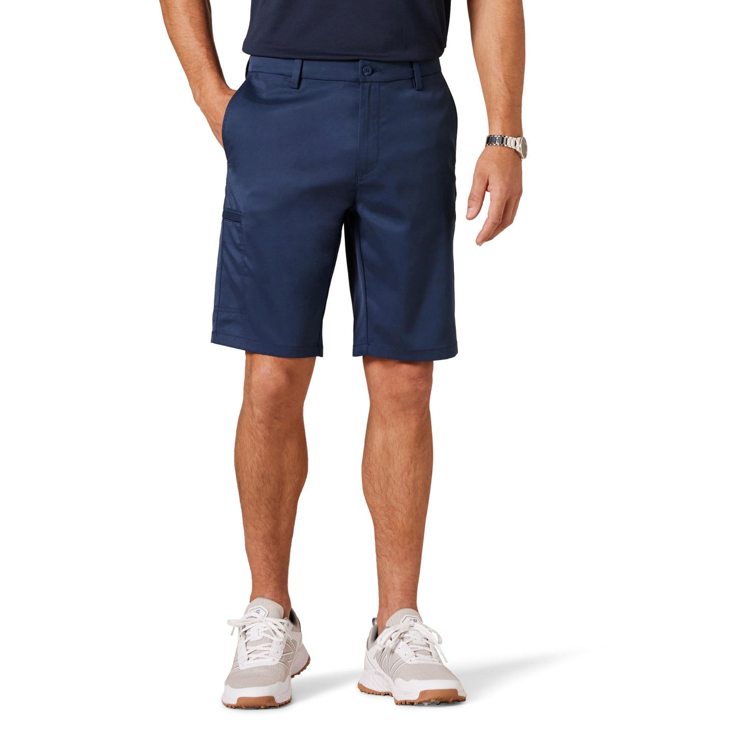 Amazon Essentials Men's 10 Classic-Fit Cargo Golf Short, Navy, 36